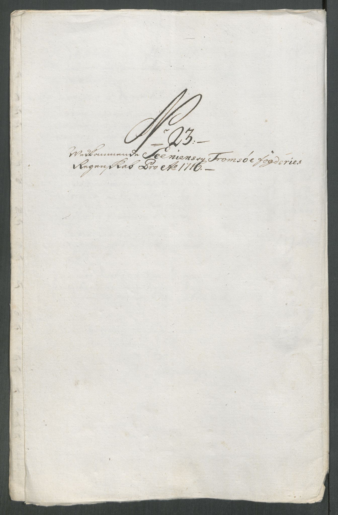 Rentekammeret inntil 1814, Reviderte regnskaper, Fogderegnskap, AV/RA-EA-4092/R68/L4762: Fogderegnskap Senja og Troms, 1716, s. 198