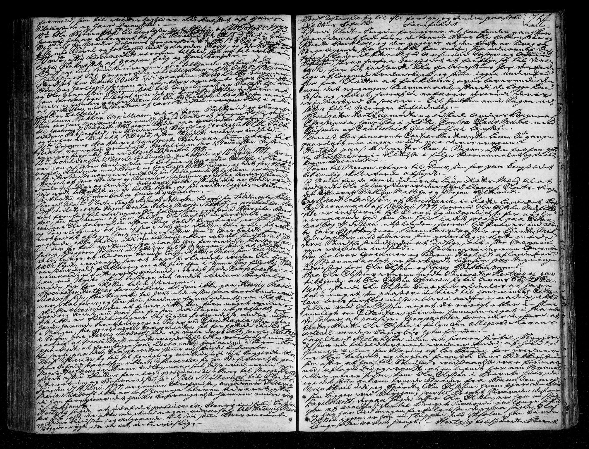 Follo sorenskriveri, SAO/A-10274/F/Fb/Fba/L0035: Tingbok, 1729-1734, s. 253b-254a