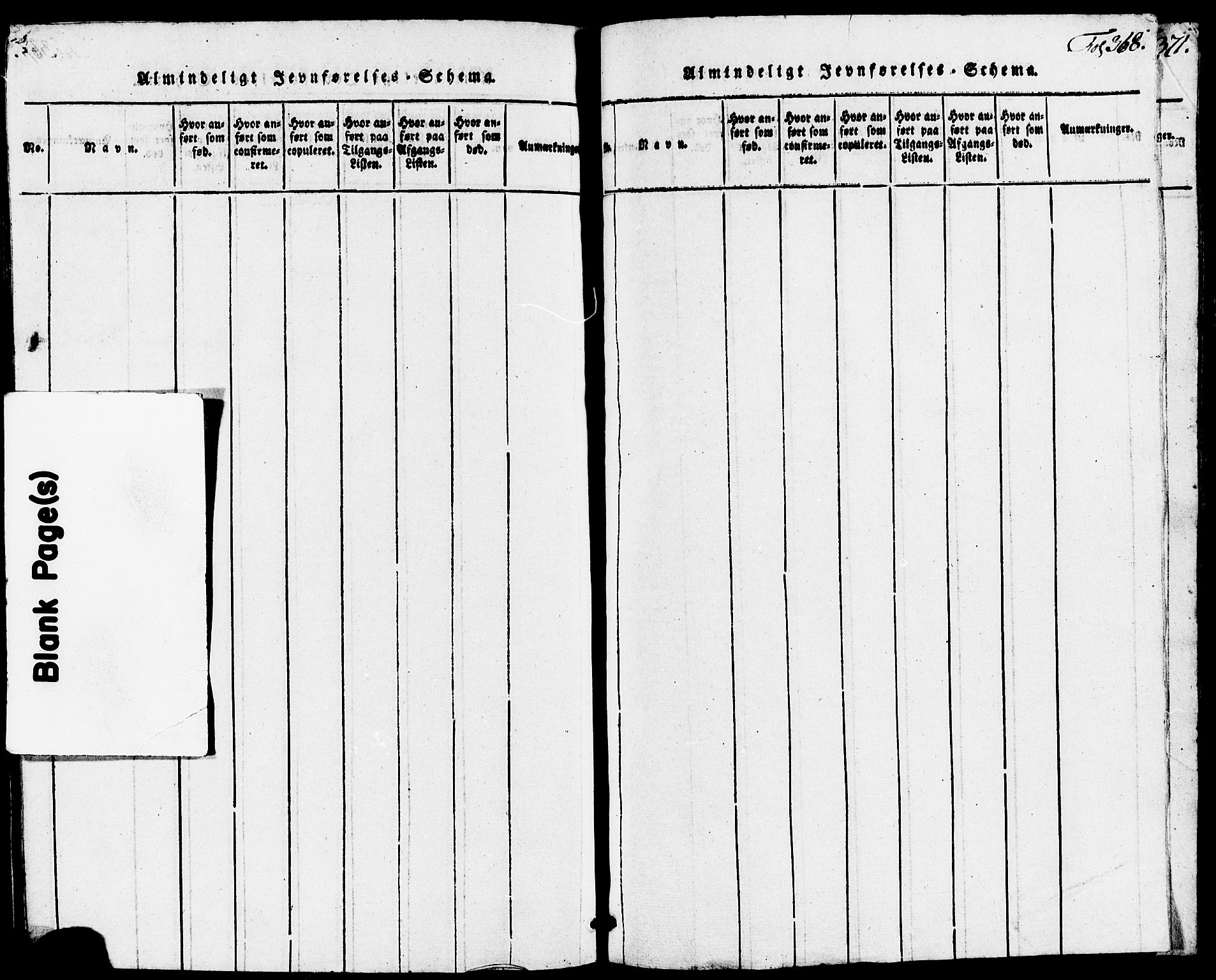 Avaldsnes sokneprestkontor, SAST/A -101851/H/Ha/Hab/L0001: Klokkerbok nr. B 1, 1816-1825, s. 368