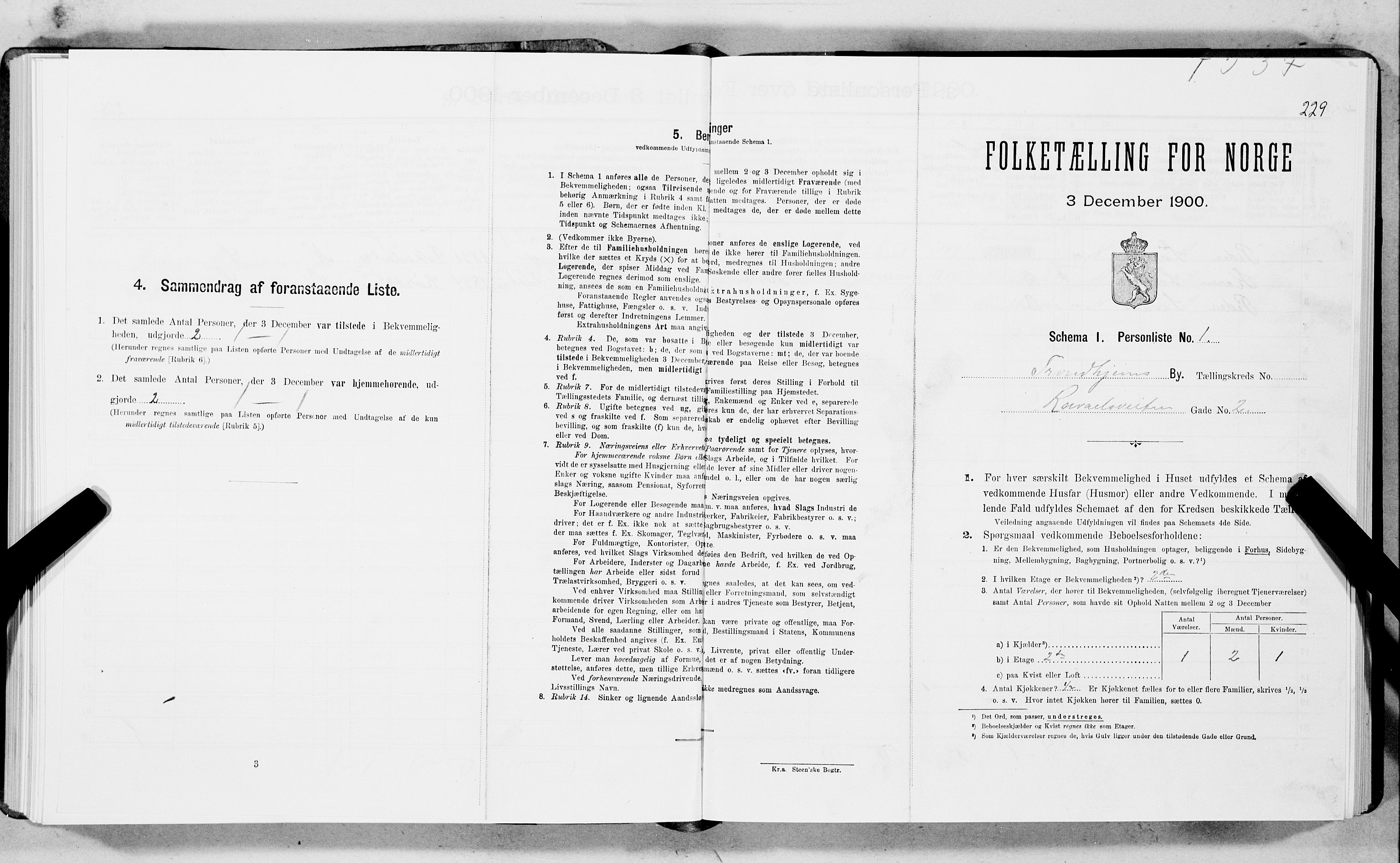 SAT, Folketelling 1900 for 1601 Trondheim kjøpstad, 1900, s. 2768