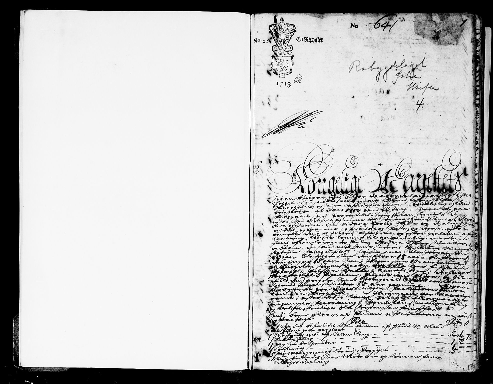 Østre Råbyggelag sorenskriveri, SAK/1221-0016/H/Hc/L0004: Skifteprotokoll nr 4 med register, 1712-1715, s. 0b-1a