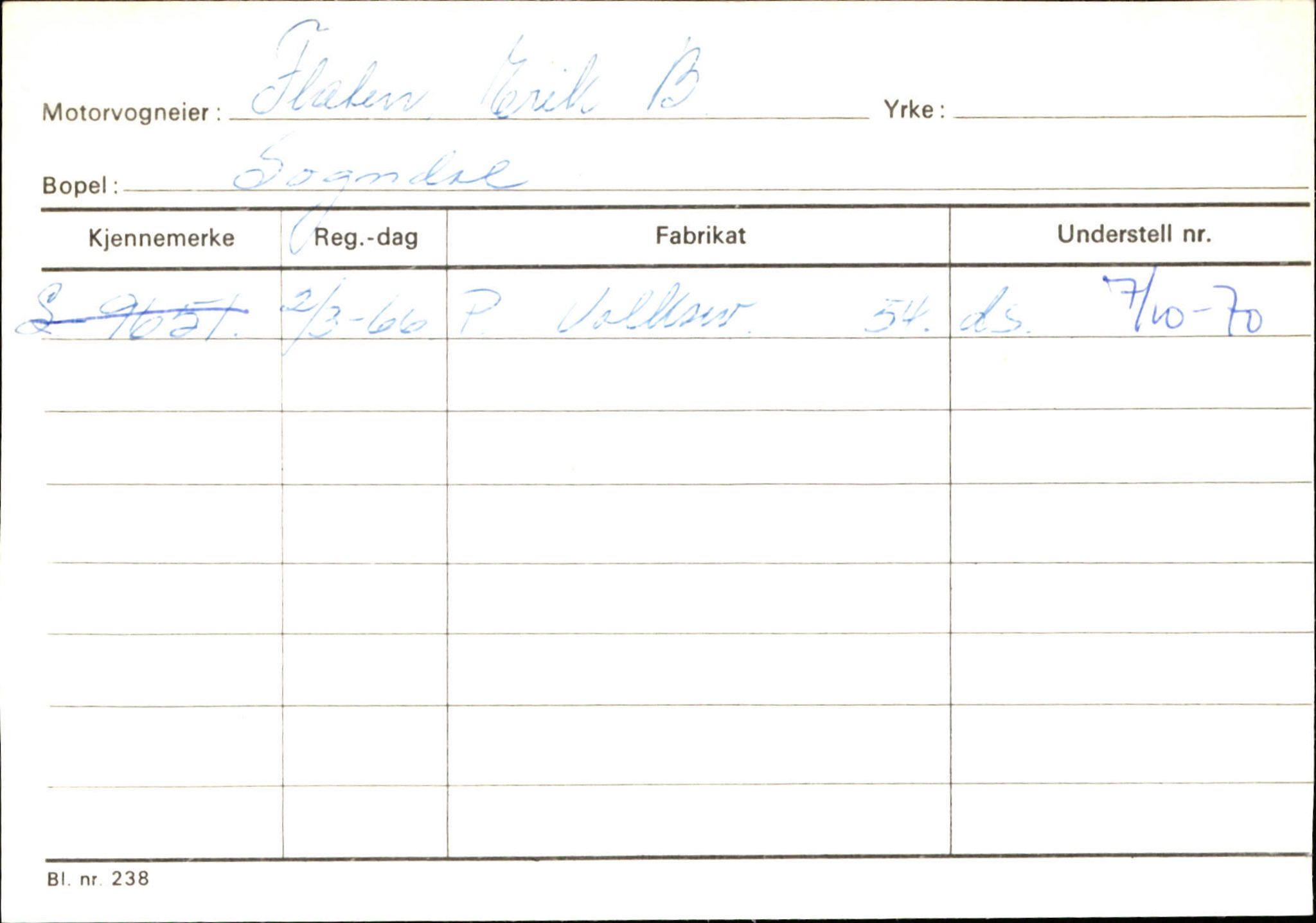 Statens vegvesen, Sogn og Fjordane vegkontor, AV/SAB-A-5301/4/F/L0124: Eigarregister Sogndal A-U, 1945-1975, s. 534