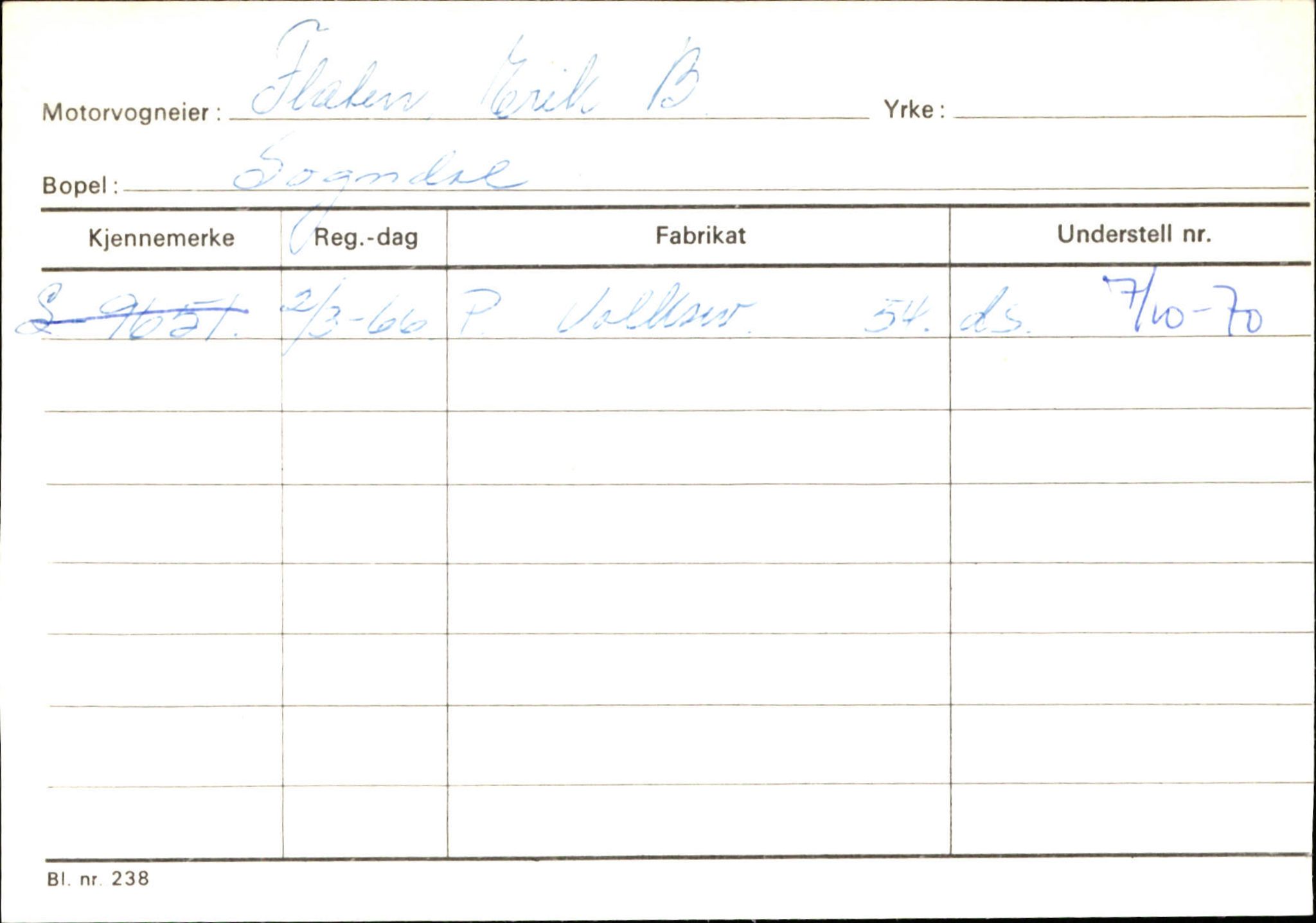 Statens vegvesen, Sogn og Fjordane vegkontor, SAB/A-5301/4/F/L0124: Eigarregister Sogndal A-U, 1945-1975, s. 534