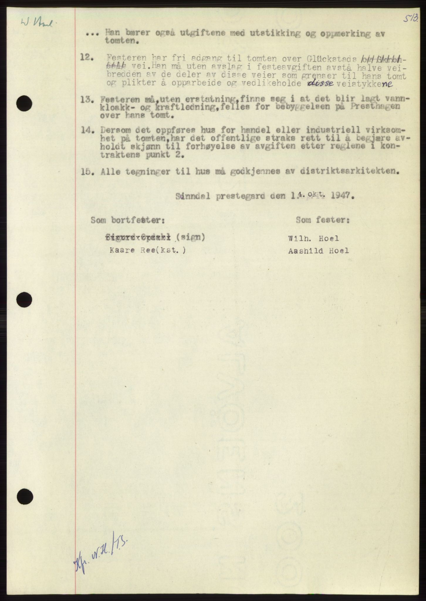 Nordmøre sorenskriveri, AV/SAT-A-4132/1/2/2Ca: Pantebok nr. B97, 1947-1948, Dagboknr: 2785/1947