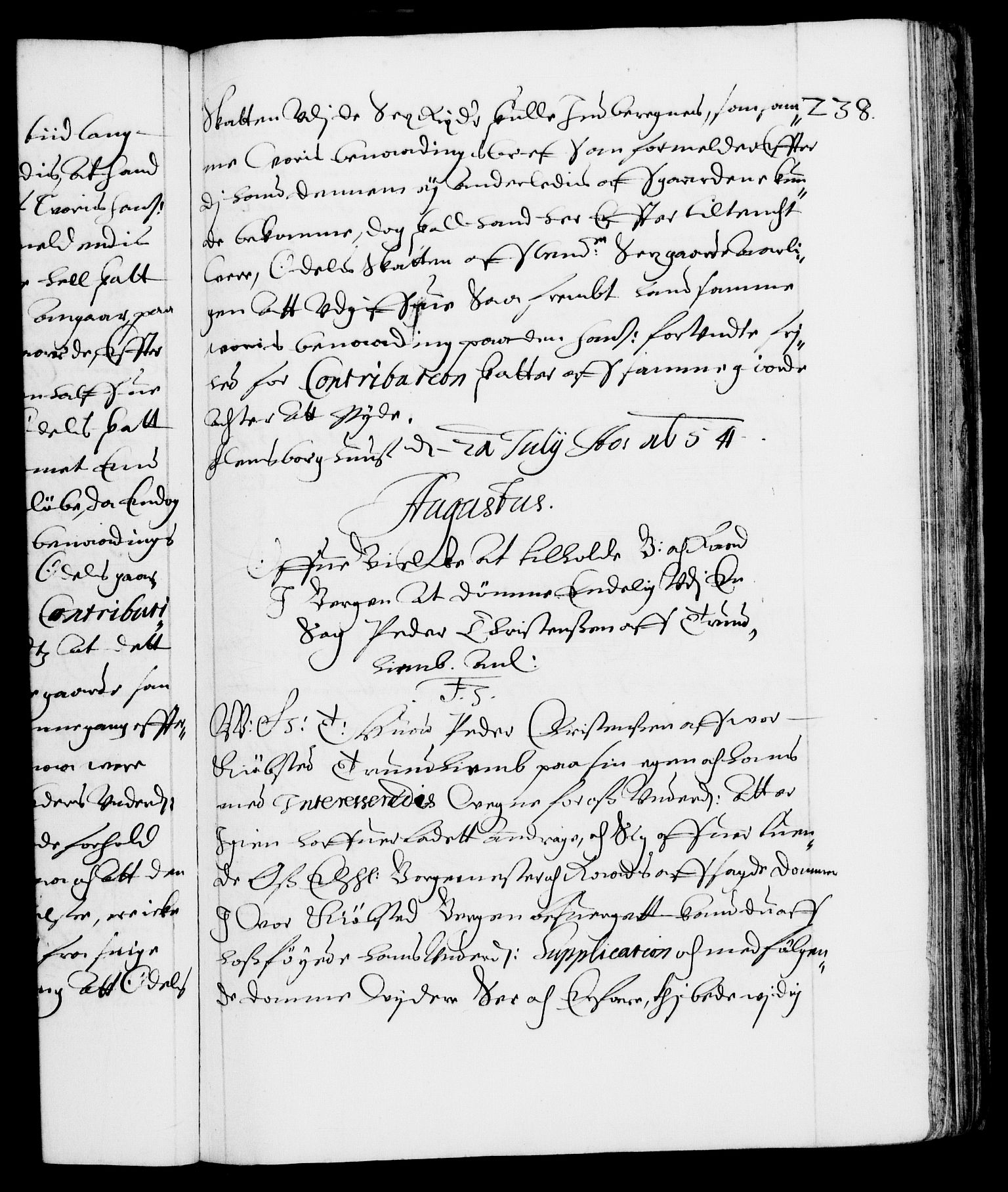 Danske Kanselli 1572-1799, AV/RA-EA-3023/F/Fc/Fca/Fcab/L0009: Norske tegnelser (mikrofilm), 1653-1656, s. 238a