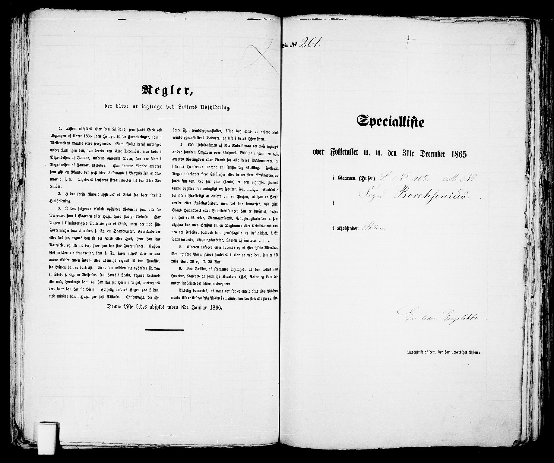 RA, Folketelling 1865 for 0806P Skien prestegjeld, 1865, s. 536