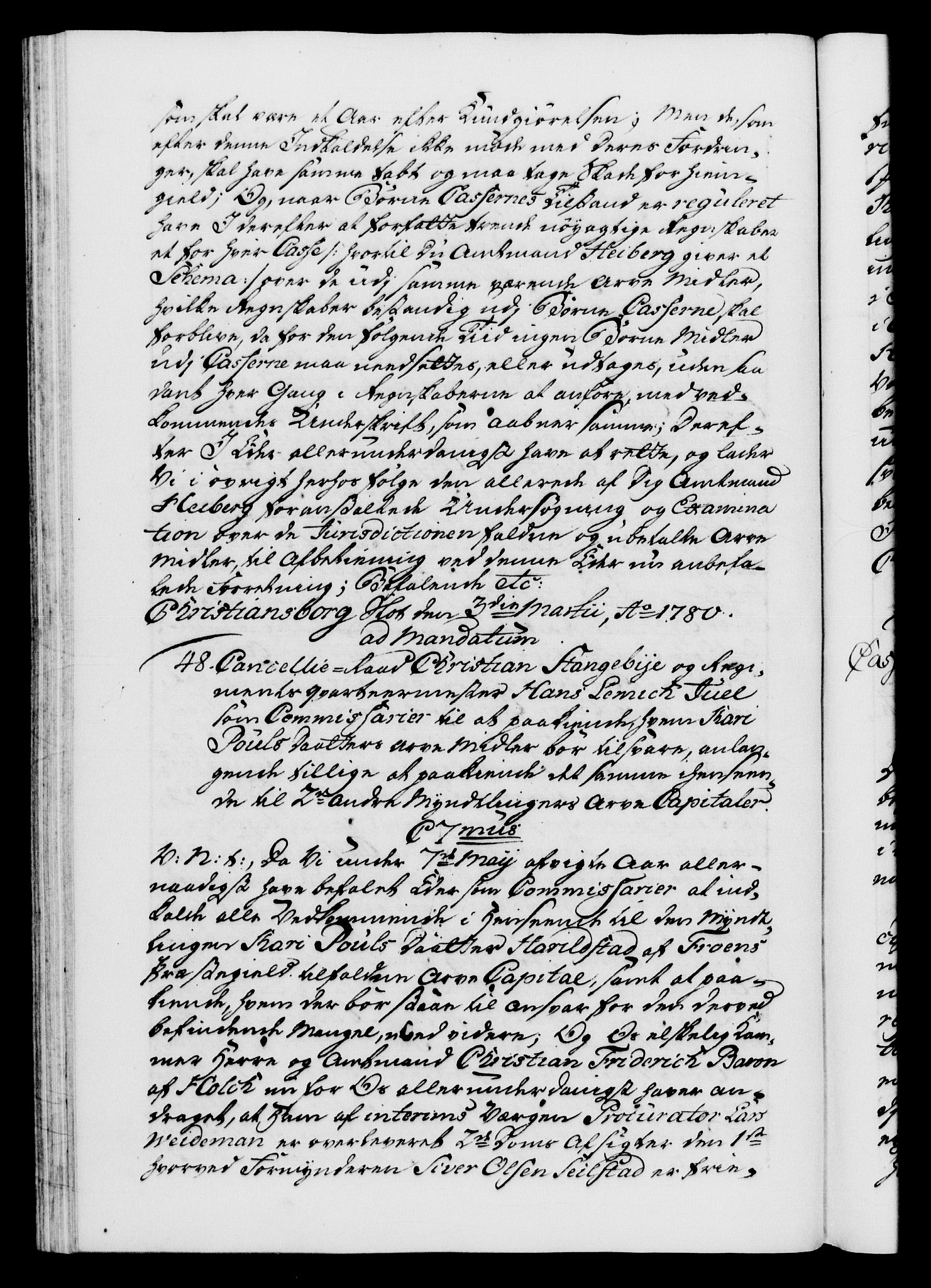 Danske Kanselli 1572-1799, AV/RA-EA-3023/F/Fc/Fca/Fcab/L0042: Norske tegnelser, 1777-1781, s. 495b
