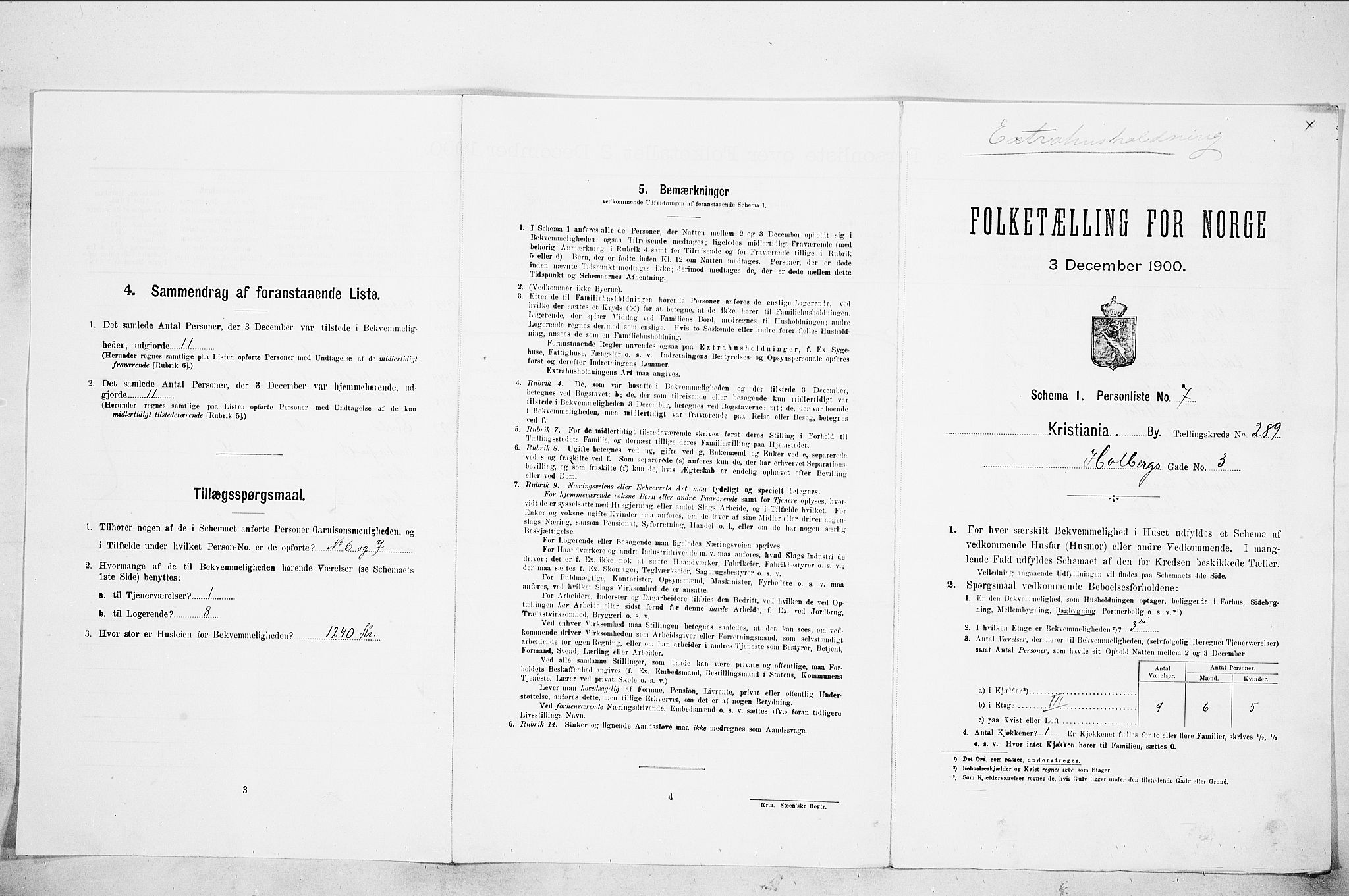 SAO, Folketelling 1900 for 0301 Kristiania kjøpstad, 1900, s. 37980