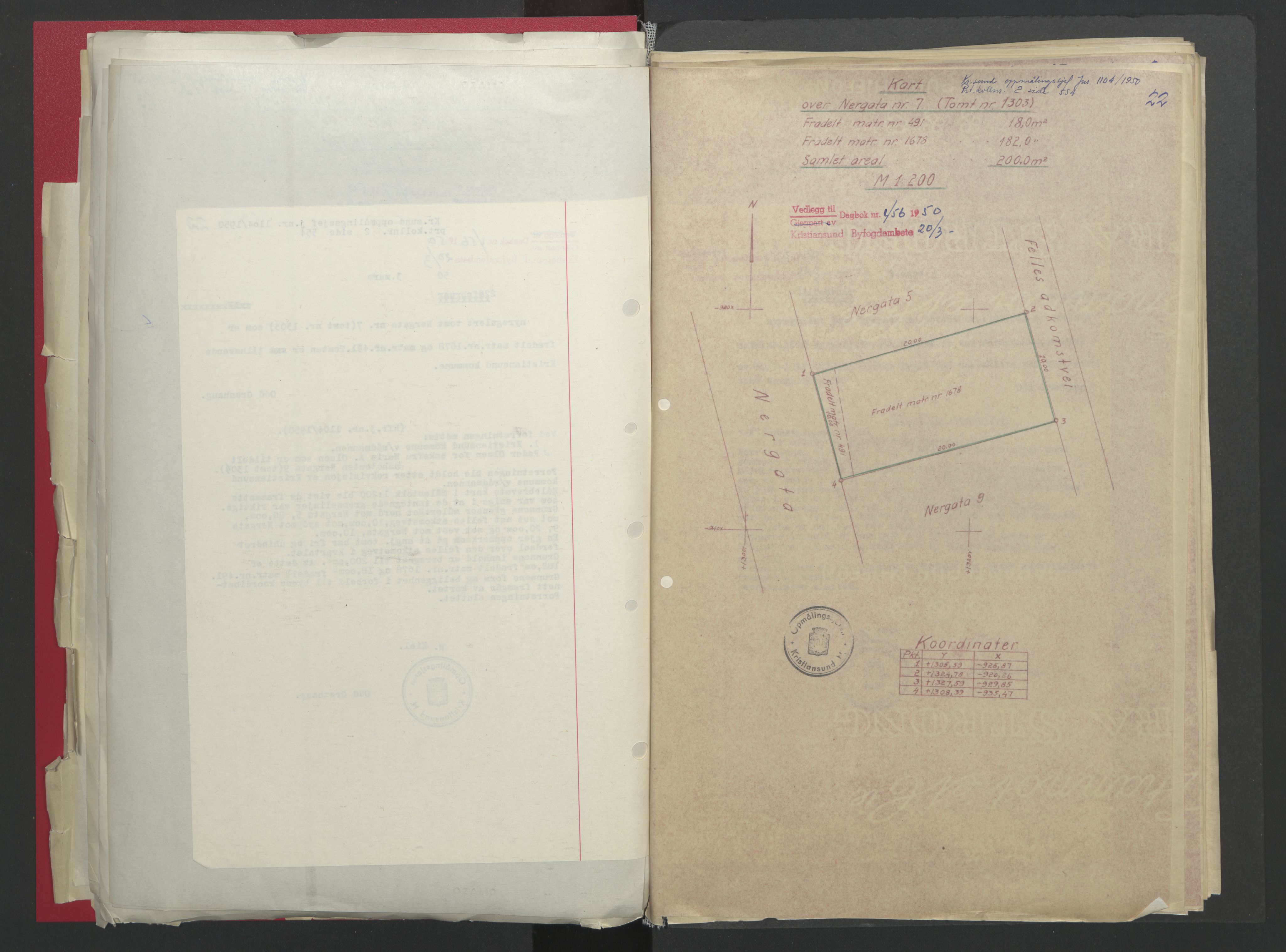 Kristiansund byfogd, AV/SAT-A-4587/A/27: Pantebok nr. 48, 1950-1950, Dagboknr: 456/1950