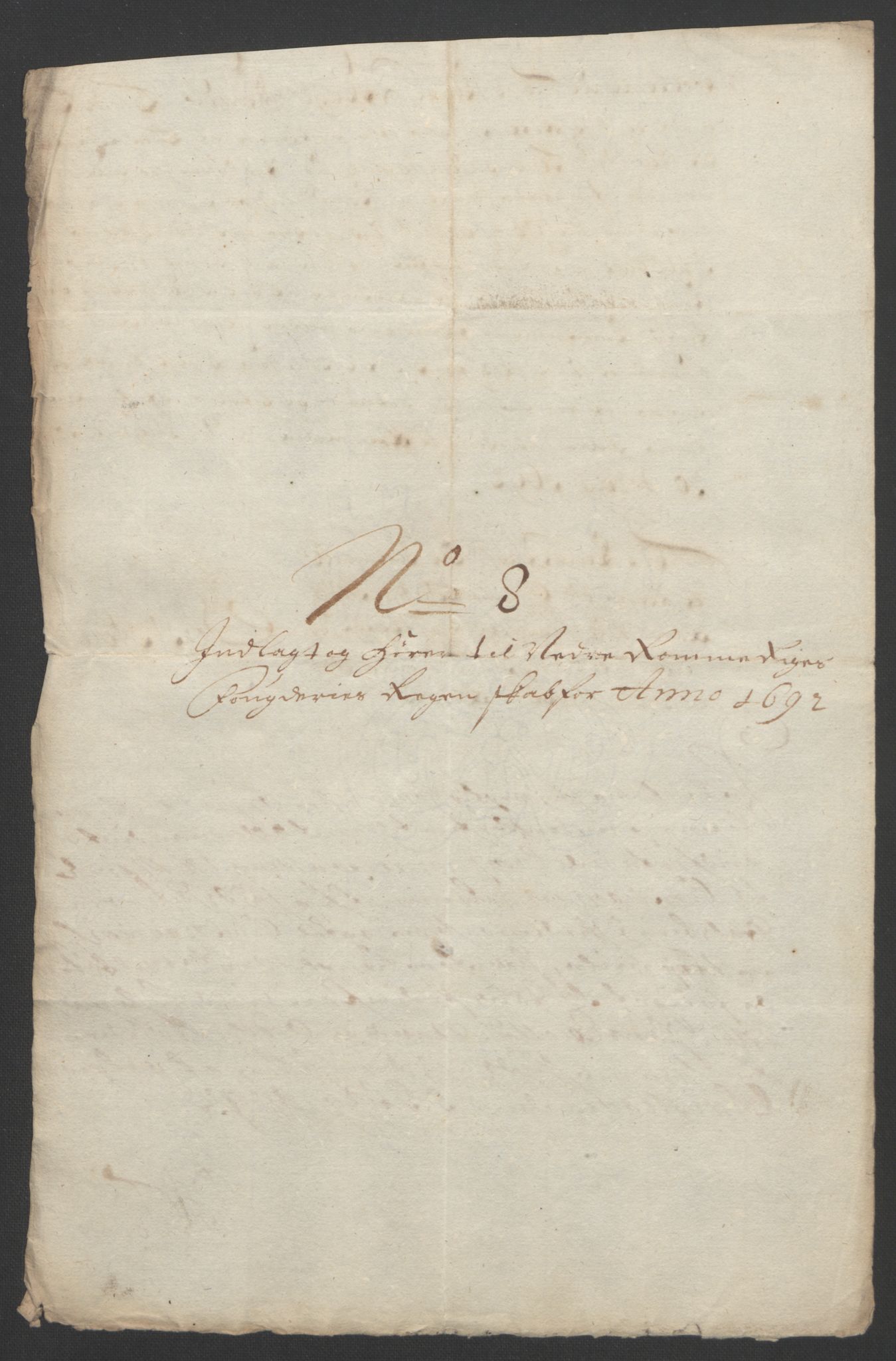 Rentekammeret inntil 1814, Reviderte regnskaper, Fogderegnskap, RA/EA-4092/R11/L0577: Fogderegnskap Nedre Romerike, 1692, s. 325