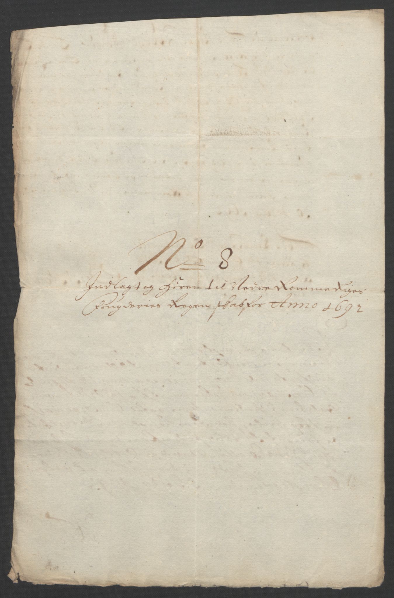 Rentekammeret inntil 1814, Reviderte regnskaper, Fogderegnskap, AV/RA-EA-4092/R11/L0577: Fogderegnskap Nedre Romerike, 1692, s. 325