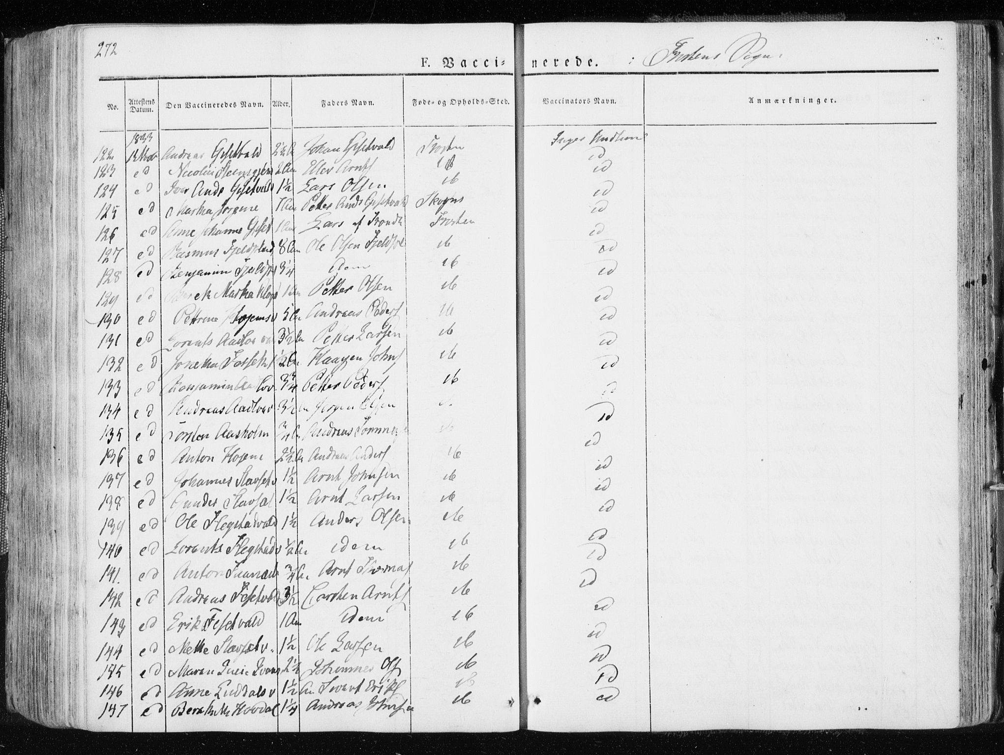 Ministerialprotokoller, klokkerbøker og fødselsregistre - Nord-Trøndelag, AV/SAT-A-1458/713/L0114: Ministerialbok nr. 713A05, 1827-1839, s. 272