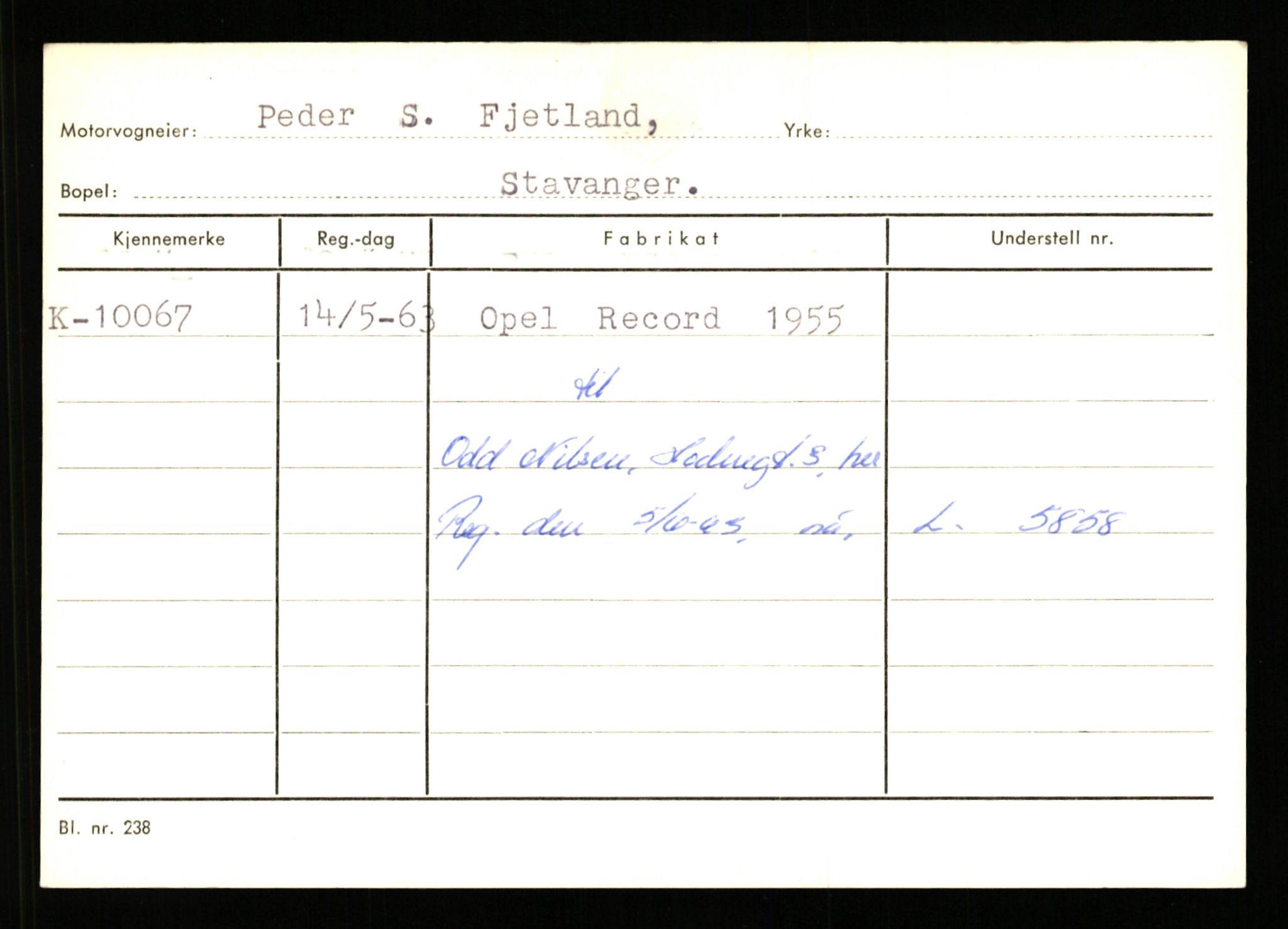 Stavanger trafikkstasjon, AV/SAST-A-101942/0/G/L0002: Registreringsnummer: 5791 - 10405, 1930-1971, s. 2842