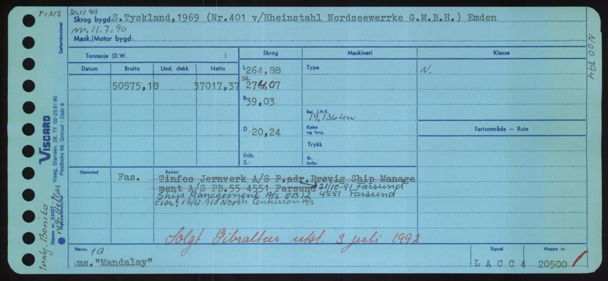 Sjøfartsdirektoratet med forløpere, Skipsmålingen, RA/S-1627/H/Hd/L0024: Fartøy, M-Mim, s. 163