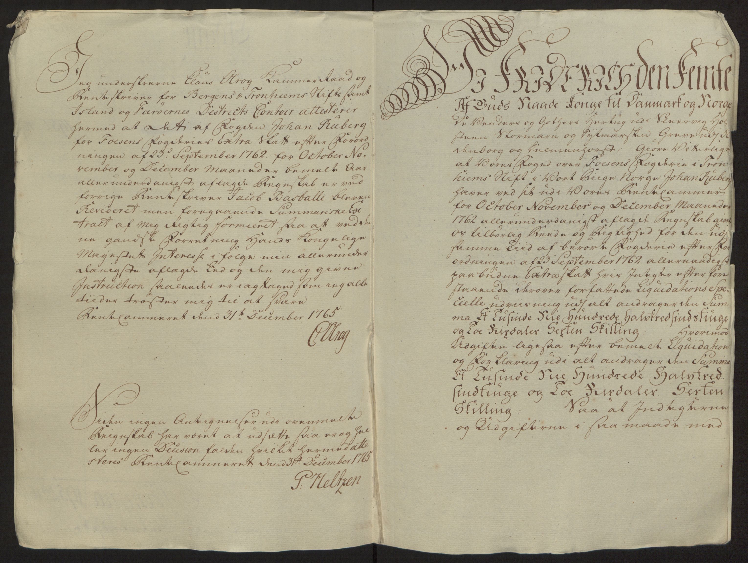 Rentekammeret inntil 1814, Reviderte regnskaper, Fogderegnskap, AV/RA-EA-4092/R57/L3930: Ekstraskatten Fosen, 1762-1763, s. 12