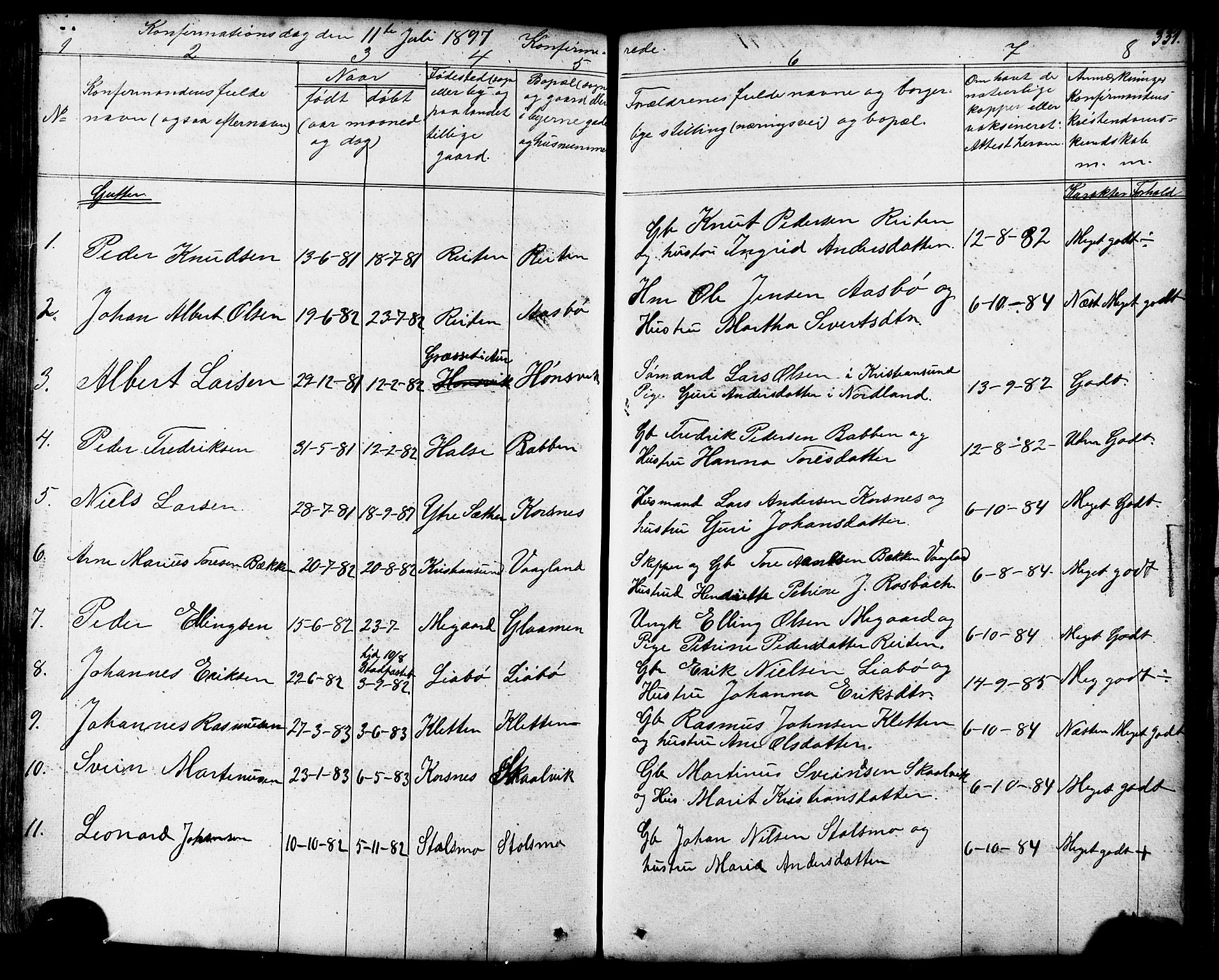 Ministerialprotokoller, klokkerbøker og fødselsregistre - Møre og Romsdal, SAT/A-1454/576/L0890: Klokkerbok nr. 576C01, 1837-1908, s. 331