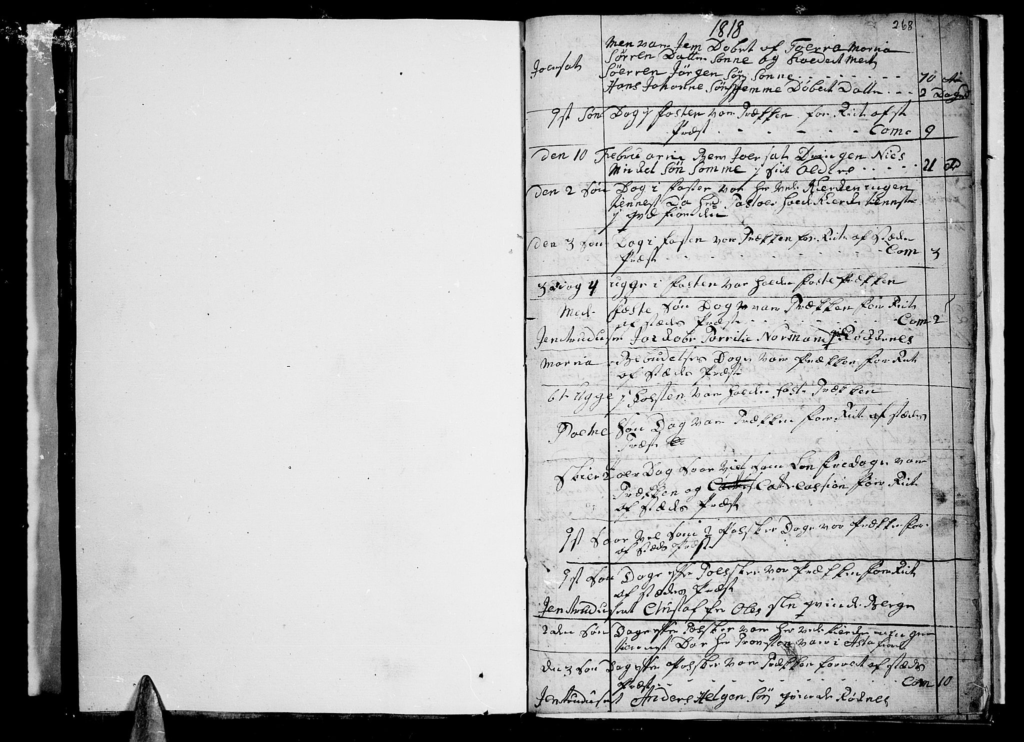 Trondenes sokneprestkontor, SATØ/S-1319/H/Hb/L0002klokker: Klokkerbok nr. 2, 1795-1818, s. 268
