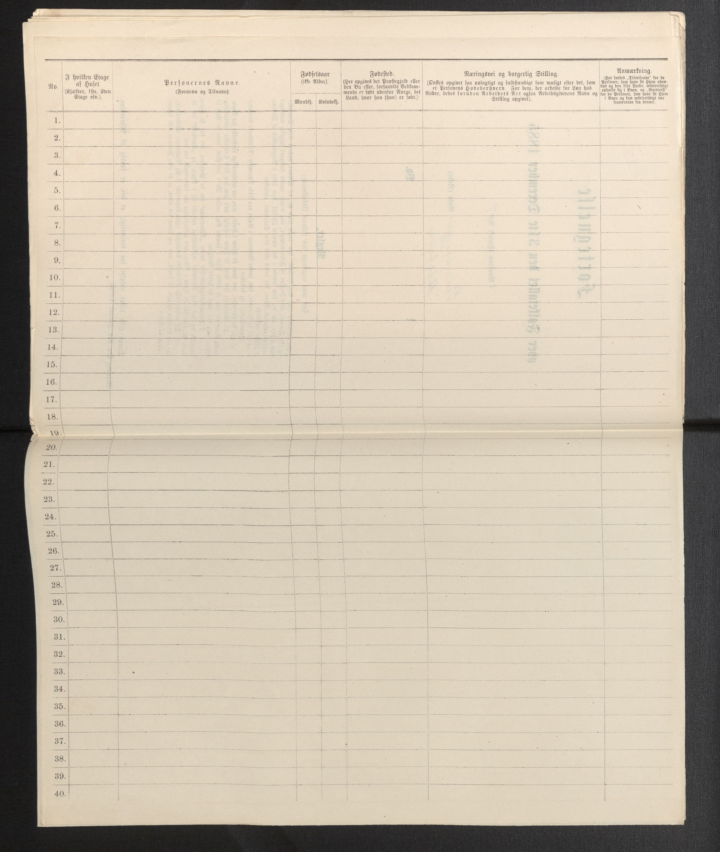 SAB, Folketelling 1885 for 1301 Bergen kjøpstad, 1885, s. 4958