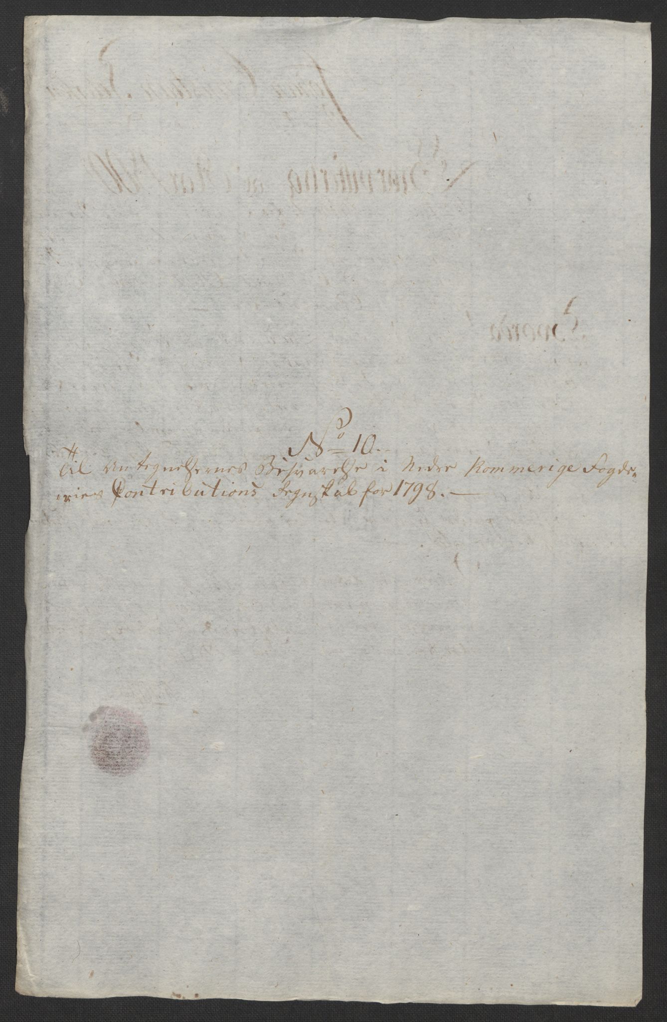 Rentekammeret inntil 1814, Reviderte regnskaper, Fogderegnskap, RA/EA-4092/R11/L0674: Fogderegnskap Nedre Romerike, 1798, s. 580