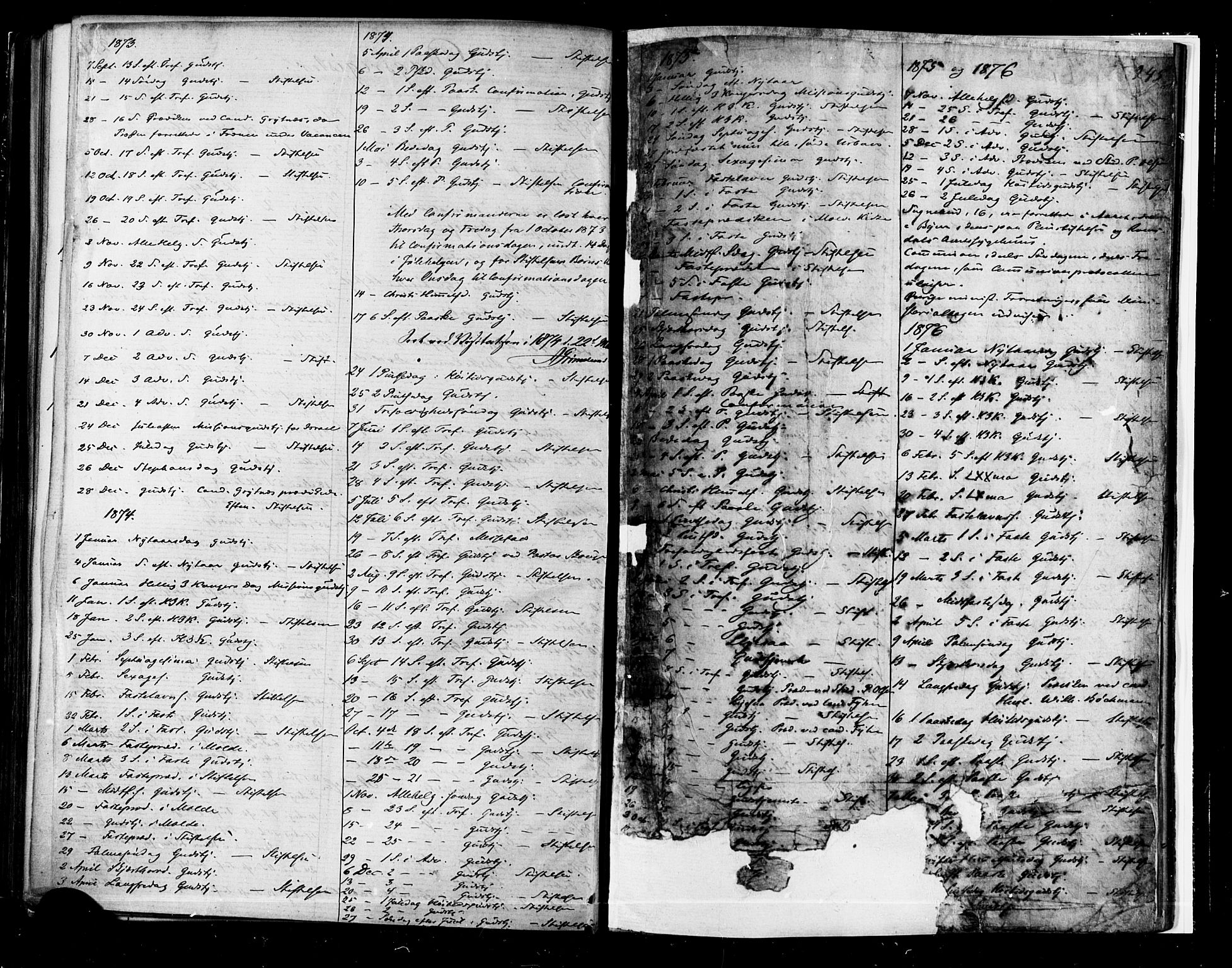 Ministerialprotokoller, klokkerbøker og fødselsregistre - Møre og Romsdal, AV/SAT-A-1454/558/L0691: Ministerialbok nr. 558A05, 1873-1886, s. 245