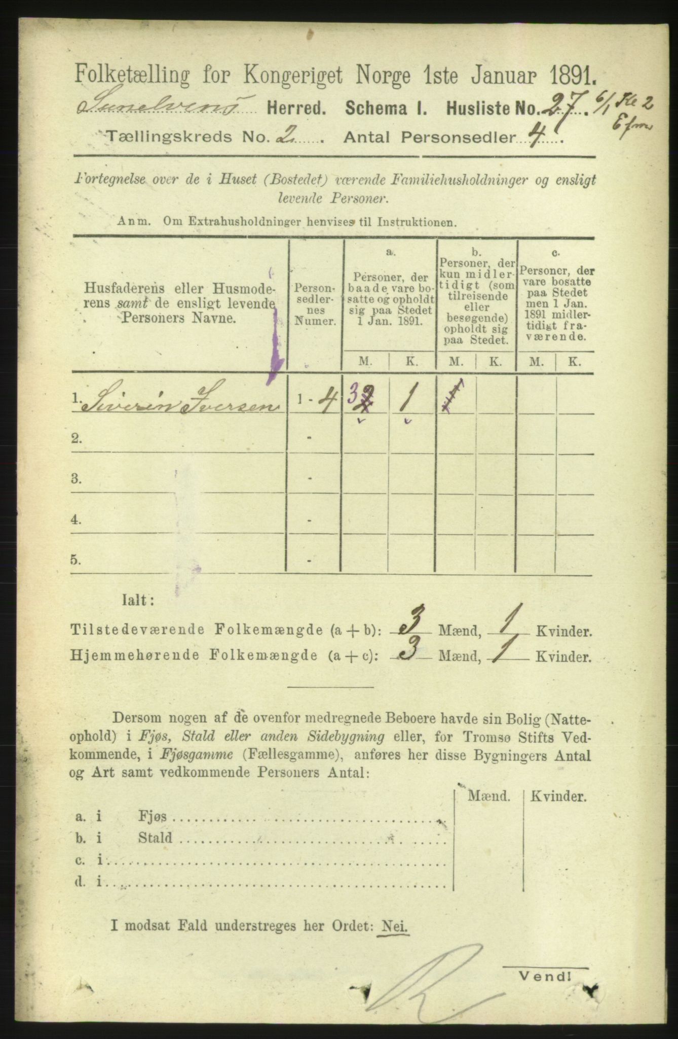 RA, Folketelling 1891 for 1523 Sunnylven herred, 1891, s. 377