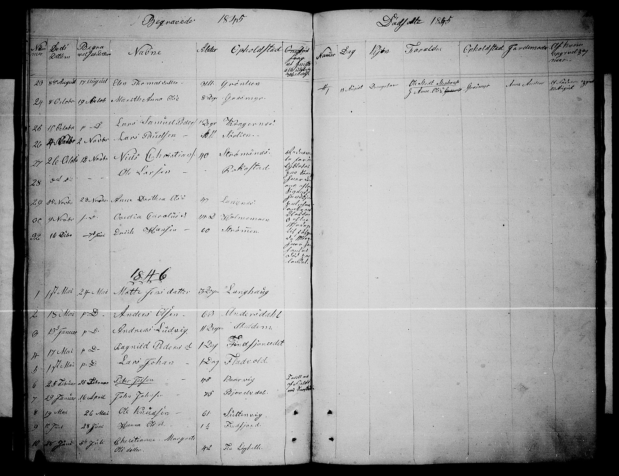 Lenvik sokneprestembete, AV/SATØ-S-1310/H/Ha/Hab/L0003klokker: Klokkerbok nr. 3, 1844-1858, s. 163