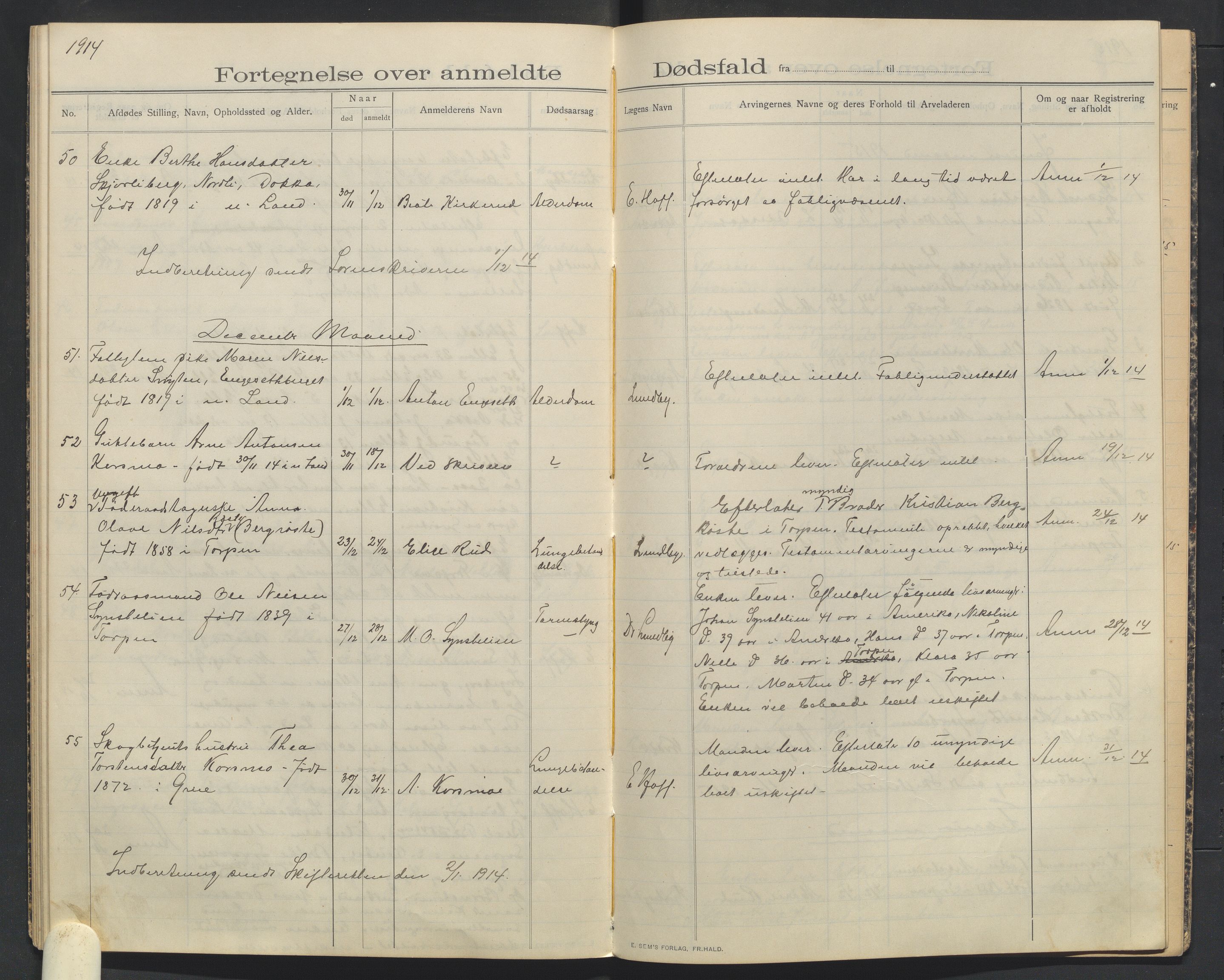 Nordre Land lensmannskontor, SAH/LON-013/H/Ha/Haa/L0001/0002: Dødsfallsprotokoller / Dødsfallsprotokoll, 1910-1916