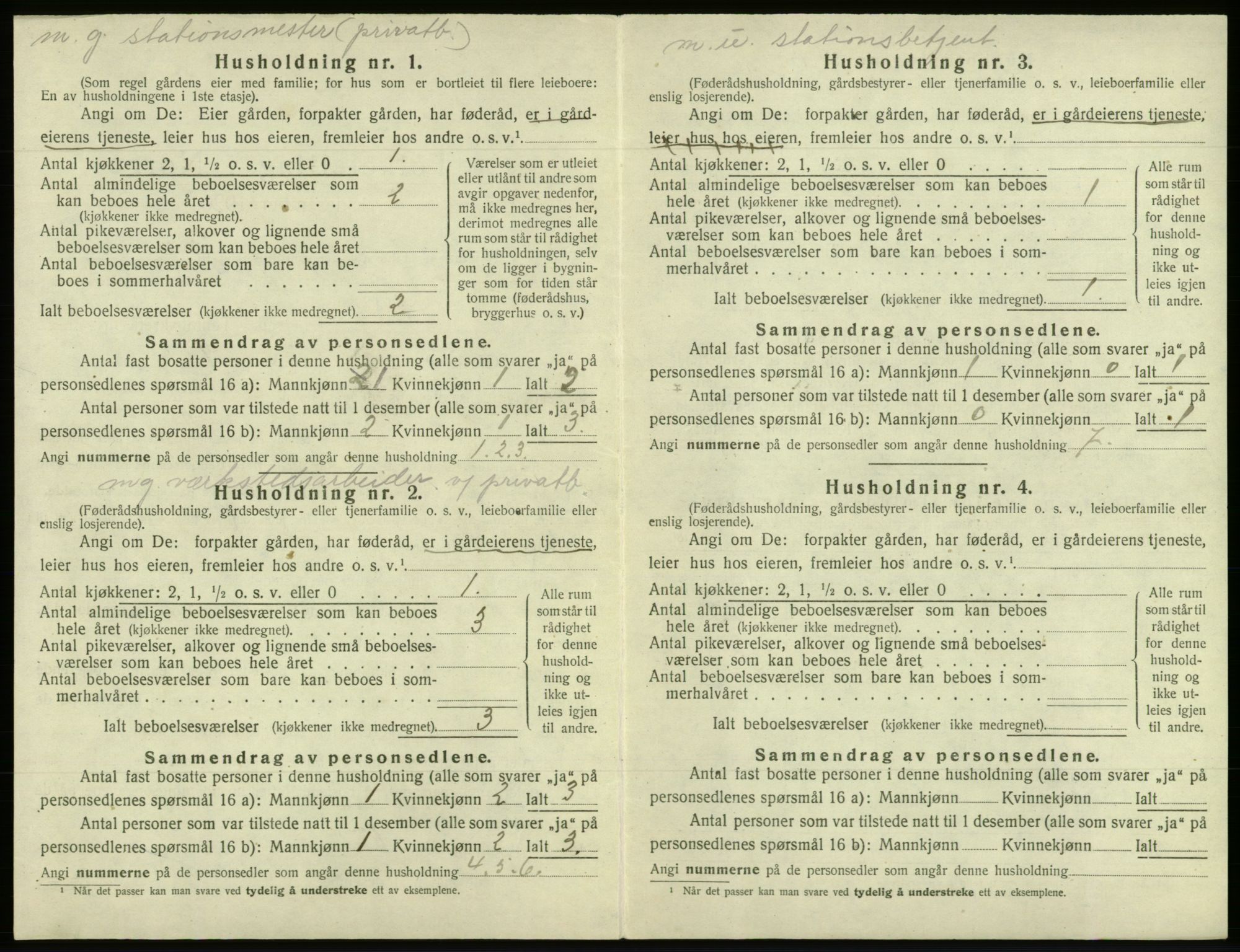 SAB, Folketelling 1920 for 1243 Os herred, 1920, s. 824