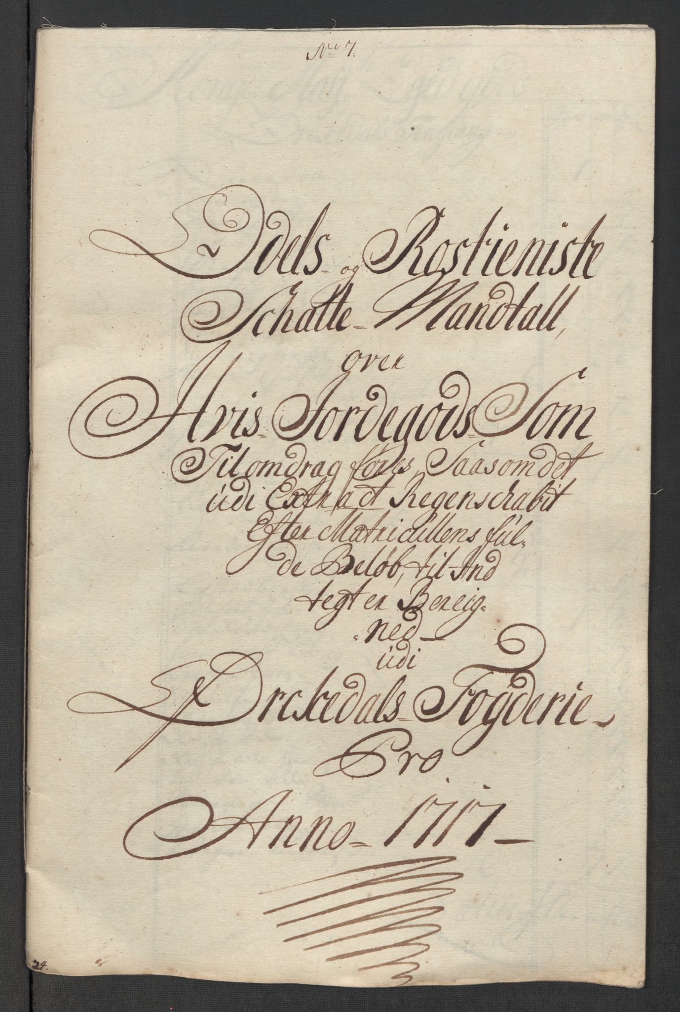 Rentekammeret inntil 1814, Reviderte regnskaper, Fogderegnskap, RA/EA-4092/R60/L3969: Fogderegnskap Orkdal og Gauldal, 1717, s. 453