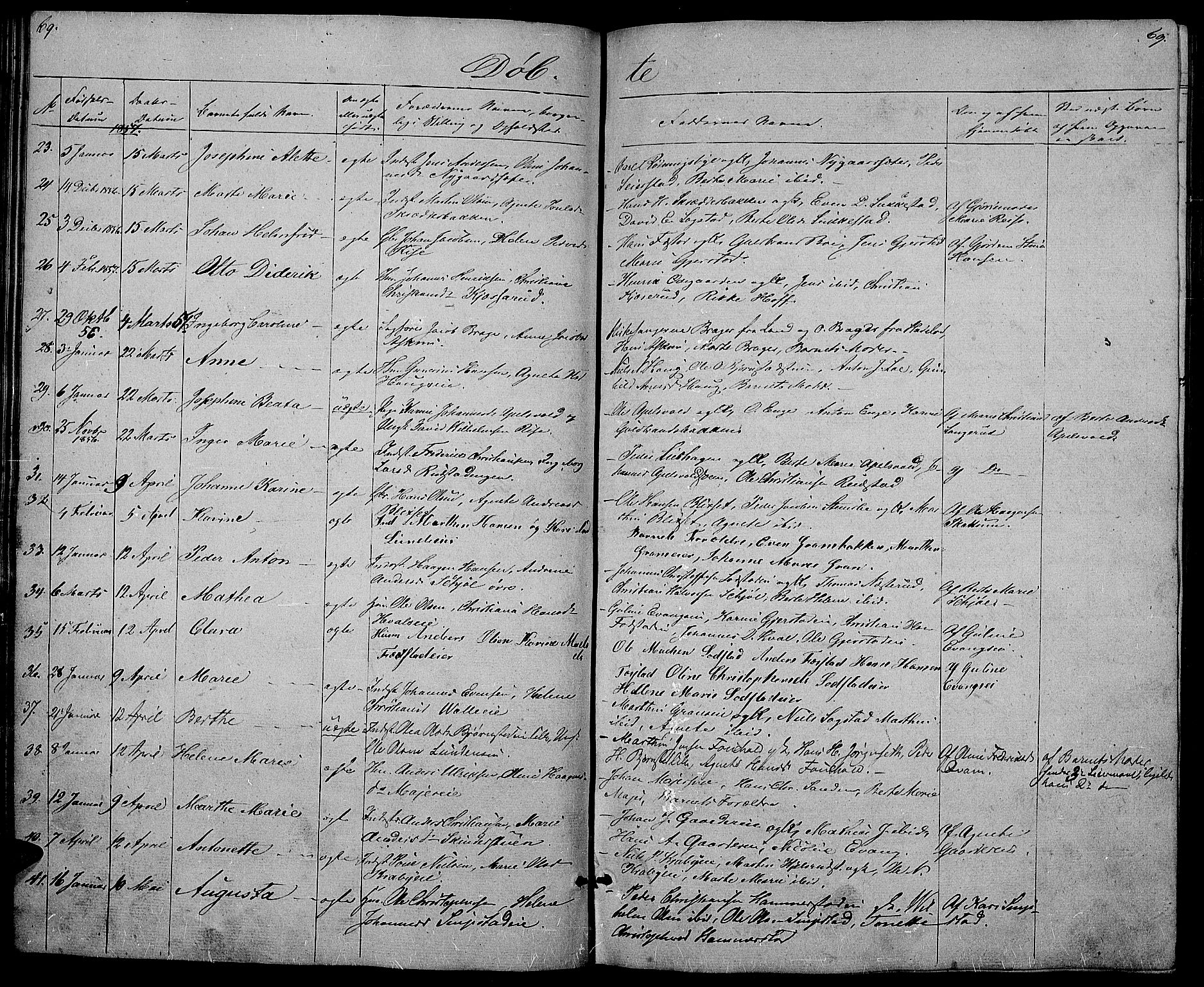 Østre Toten prestekontor, AV/SAH-PREST-104/H/Ha/Hab/L0003: Klokkerbok nr. 3, 1848-1857, s. 69