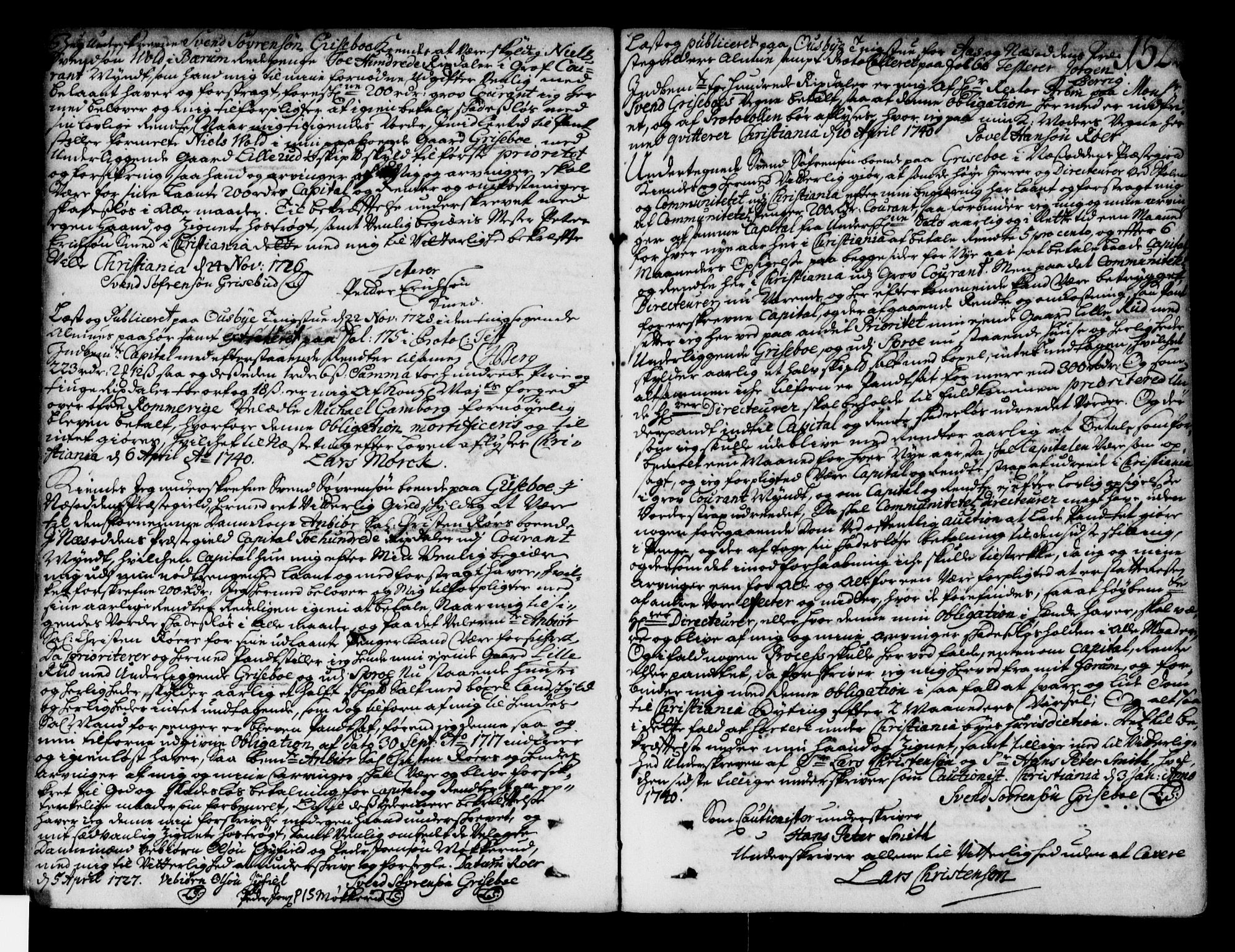 Follo sorenskriveri, SAO/A-10274/G/Ga/Gaa/L0001: Pantebok nr. I 1, 1737-1749, s. 152