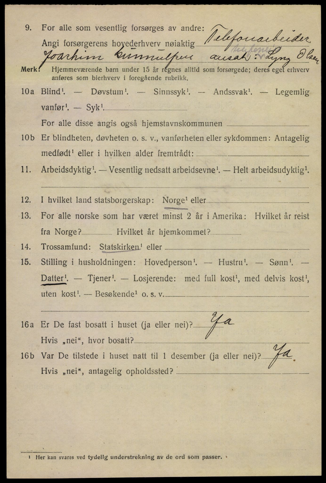 SAKO, Folketelling 1920 for 0801 Kragerø kjøpstad, 1920, s. 9698