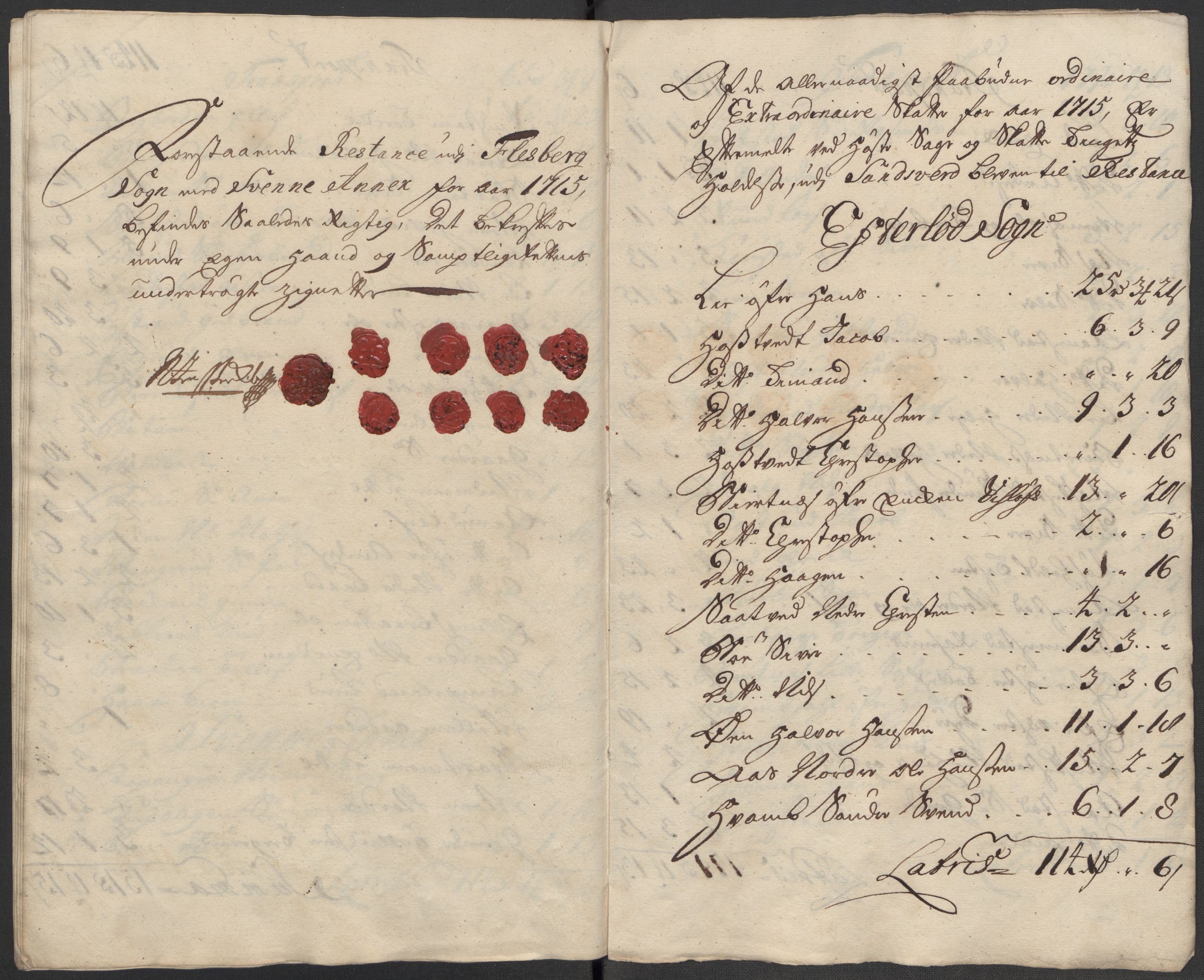 Rentekammeret inntil 1814, Reviderte regnskaper, Fogderegnskap, AV/RA-EA-4092/R24/L1591: Fogderegnskap Numedal og Sandsvær, 1715, s. 377