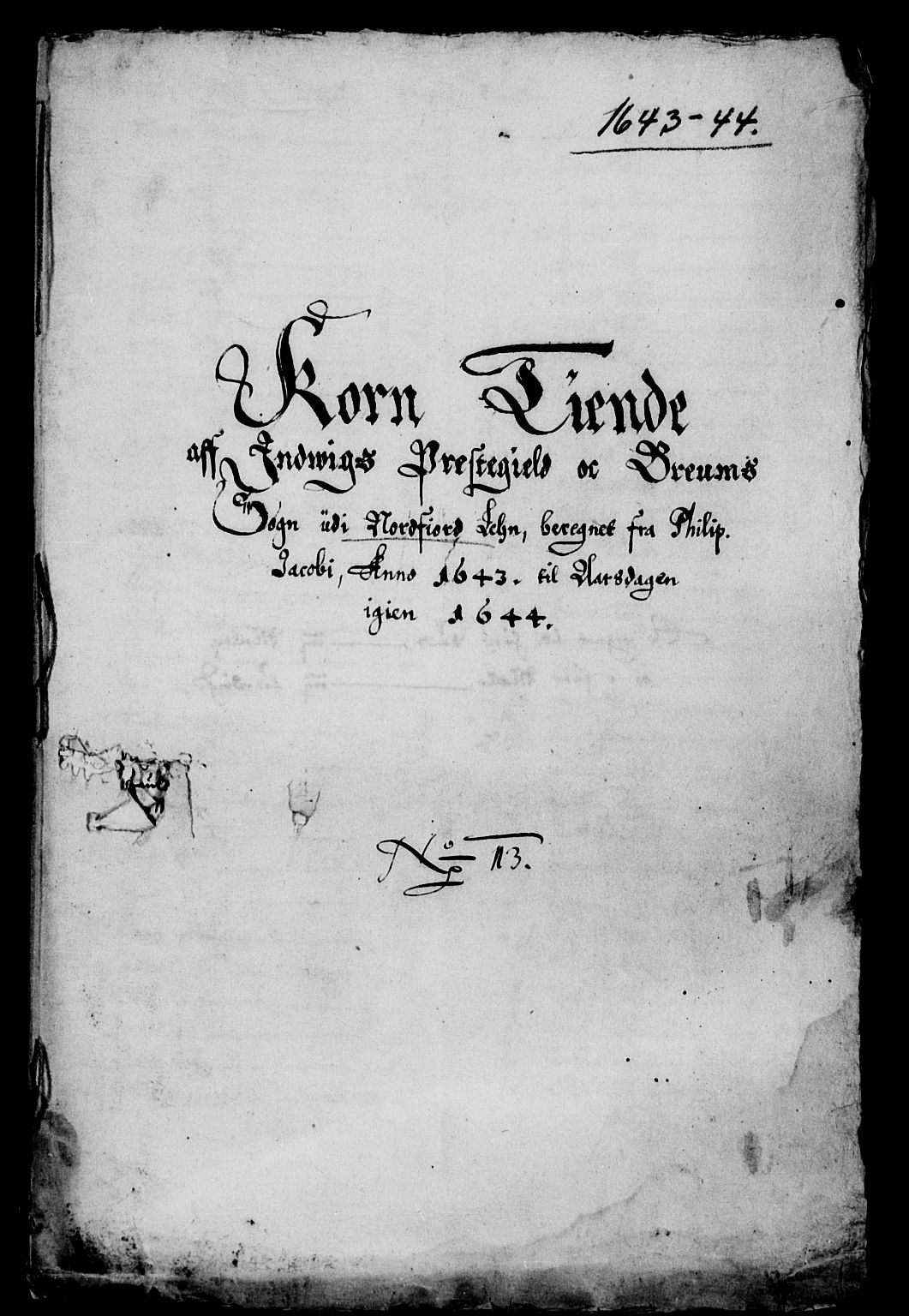 Rentekammeret inntil 1814, Reviderte regnskaper, Lensregnskaper, RA/EA-5023/R/Rb/Rbt/L0096: Bergenhus len, 1643-1644