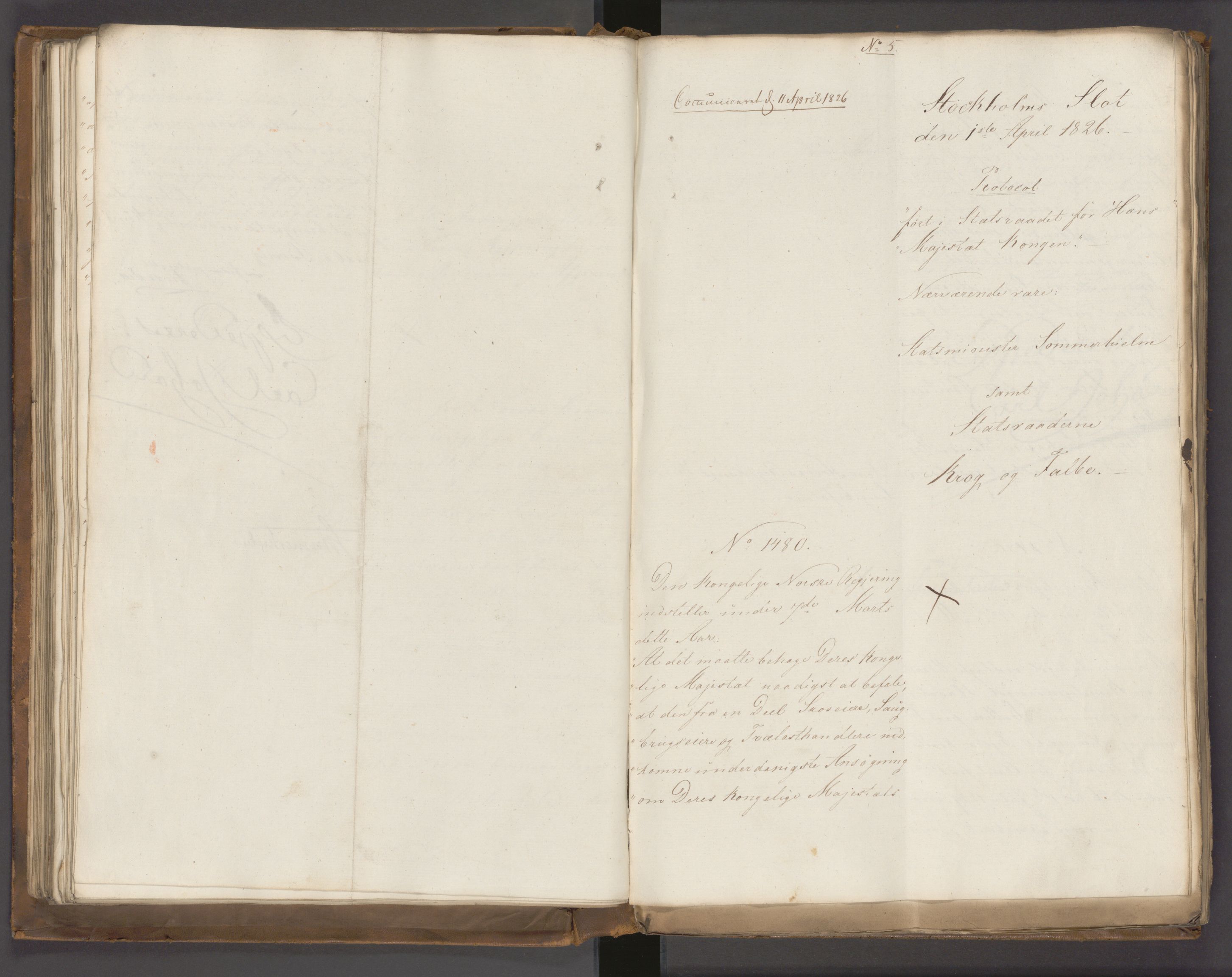 Statsrådssekretariatet, AV/RA-S-1001/A/Ab/L0022: Kgl. res. nr. 1210-1721, 1. halvår, 1826