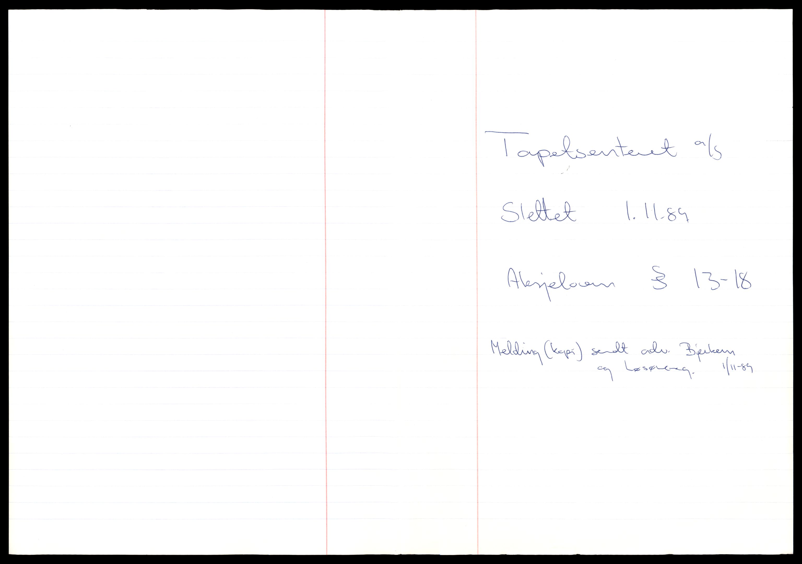 Stjør- og Verdal sorenskriveri, SAT/A-4167/2/J/Jd/Jdb/L0013: Bilag. Aksjeselskap, T-V, 1951-1990, s. 1