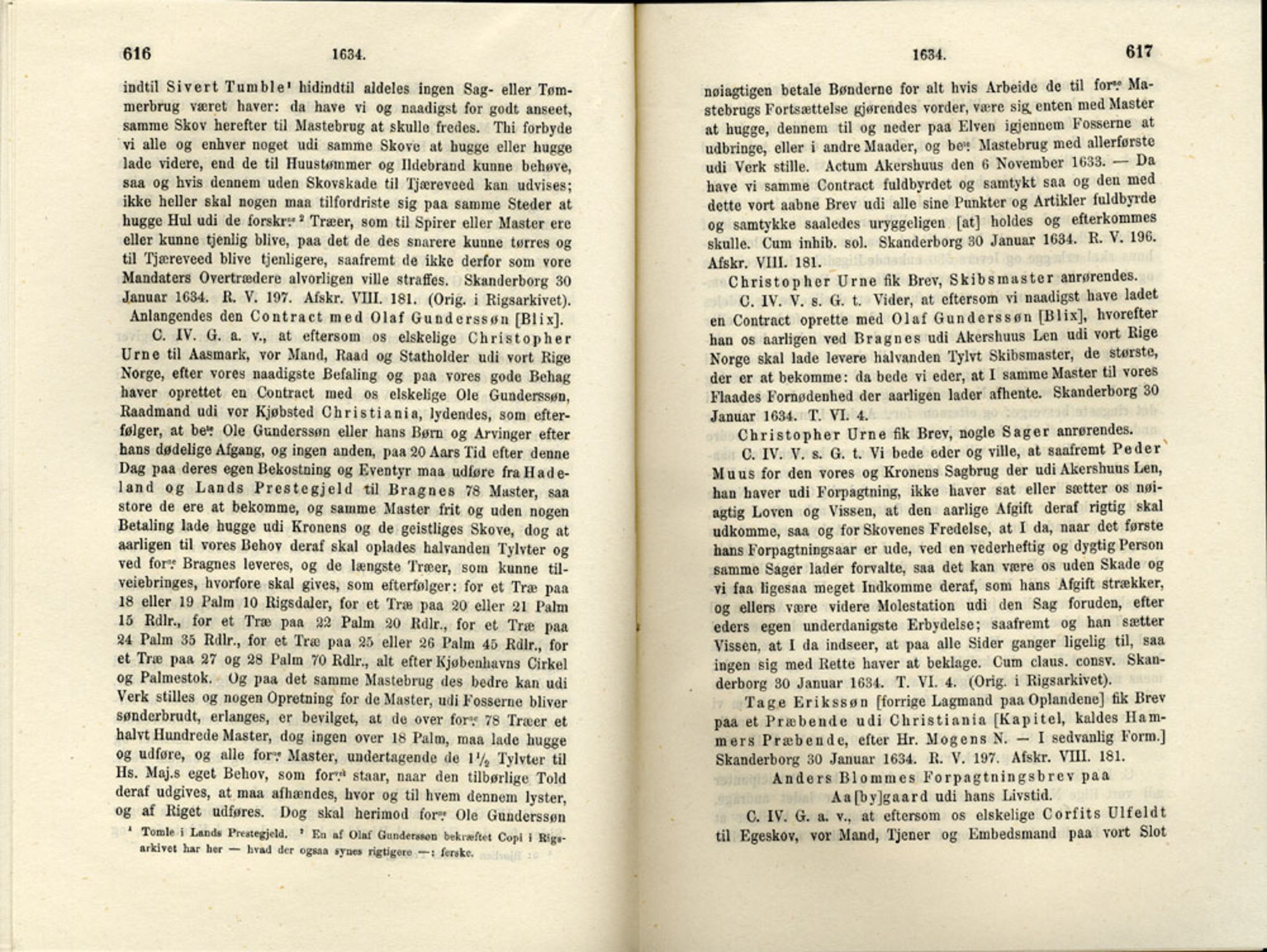 Publikasjoner utgitt av Det Norske Historiske Kildeskriftfond, PUBL/-/-/-: Norske Rigs-Registranter, bind 6, 1628-1634, s. 616-617