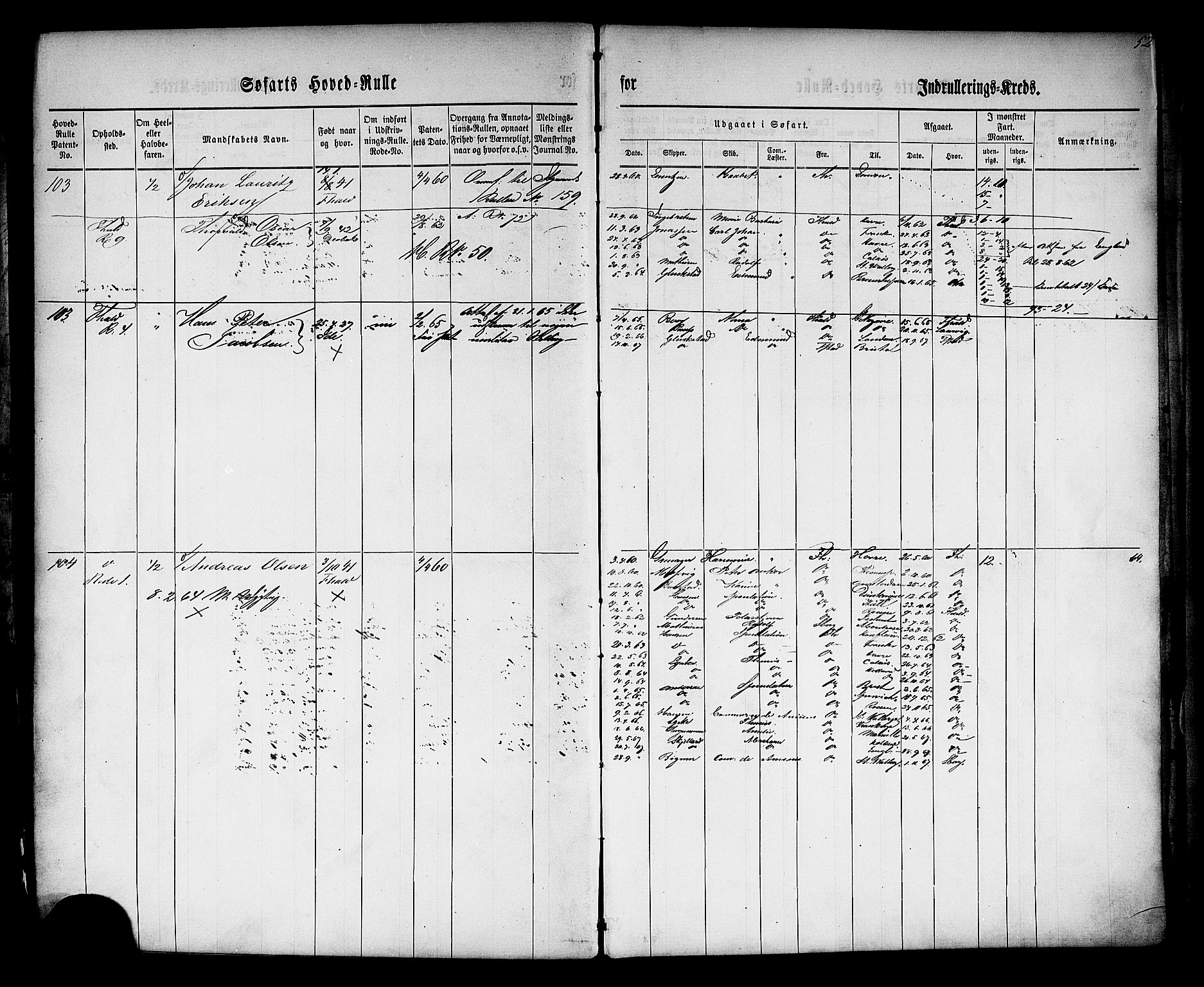 Halden mønstringskontor, SAO/A-10569a/F/Fc/Fcb/L0001: Hovedrulle, 1860, s. 53