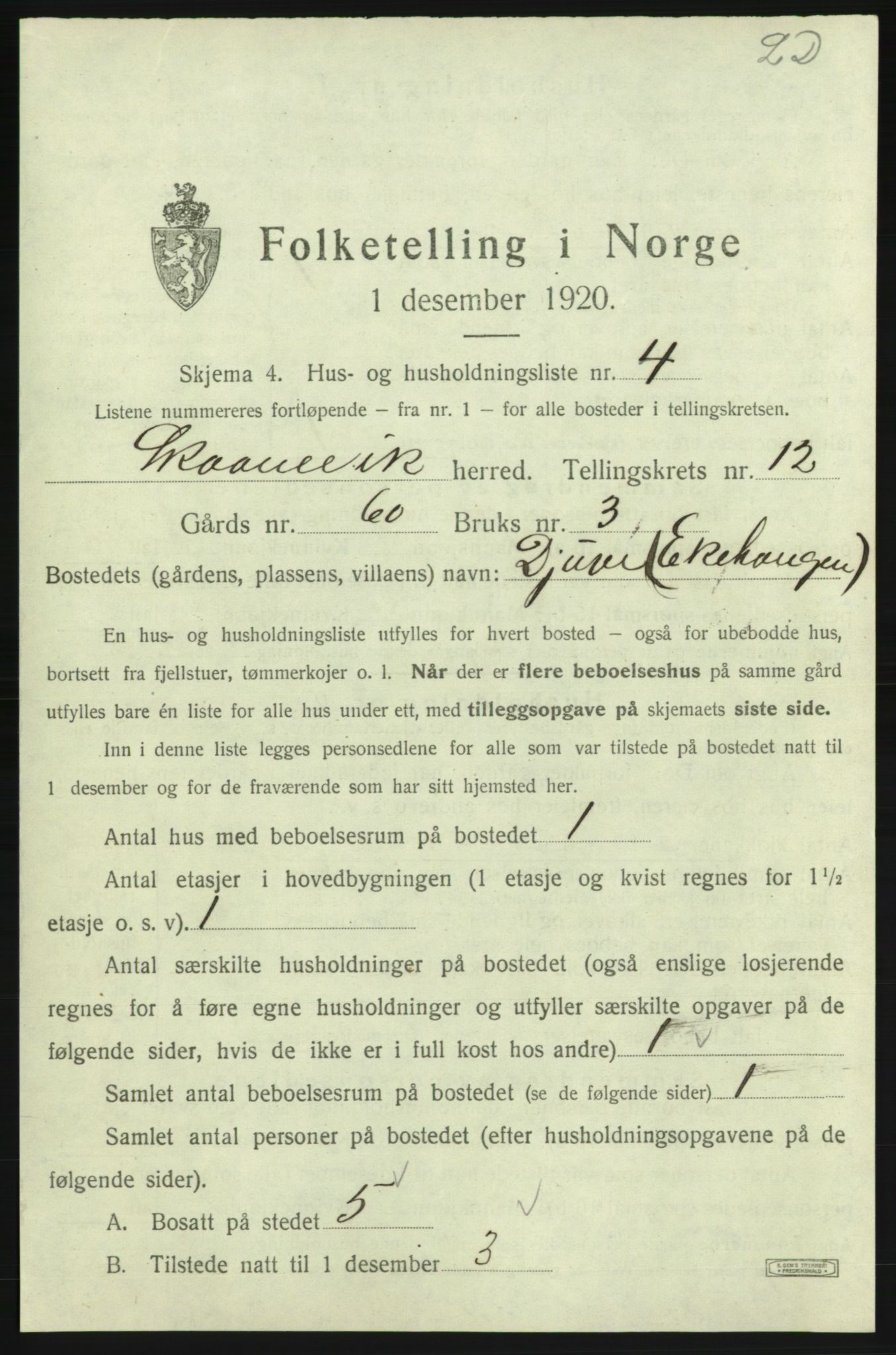 SAB, Folketelling 1920 for 1212 Skånevik herred, 1920, s. 1244