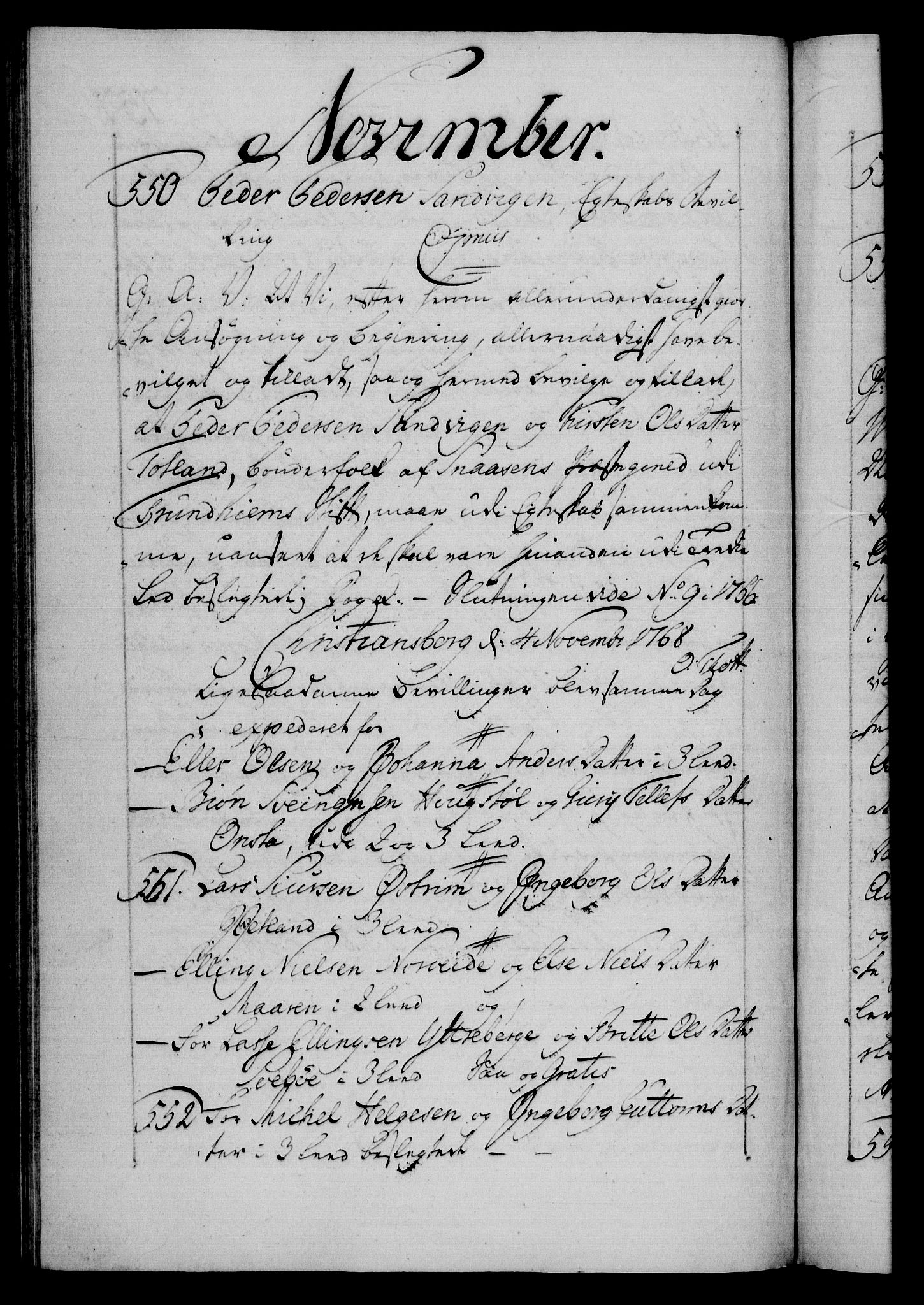 Danske Kanselli 1572-1799, RA/EA-3023/F/Fc/Fca/Fcaa/L0043: Norske registre, 1766-1768, s. 757b