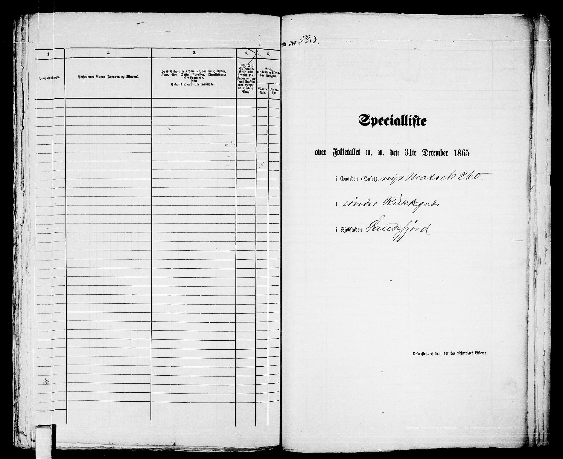 RA, Folketelling 1865 for 0706B Sandeherred prestegjeld, Sandefjord kjøpstad, 1865, s. 576