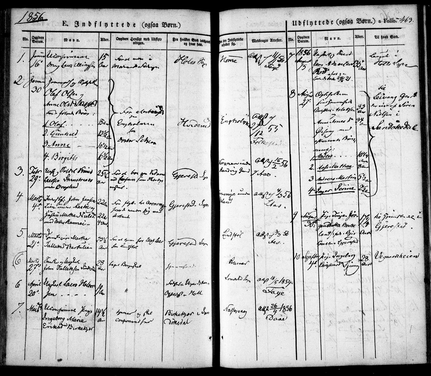 Søndeled sokneprestkontor, AV/SAK-1111-0038/F/Fa/L0002: Ministerialbok nr. A 2, 1839-1860, s. 463