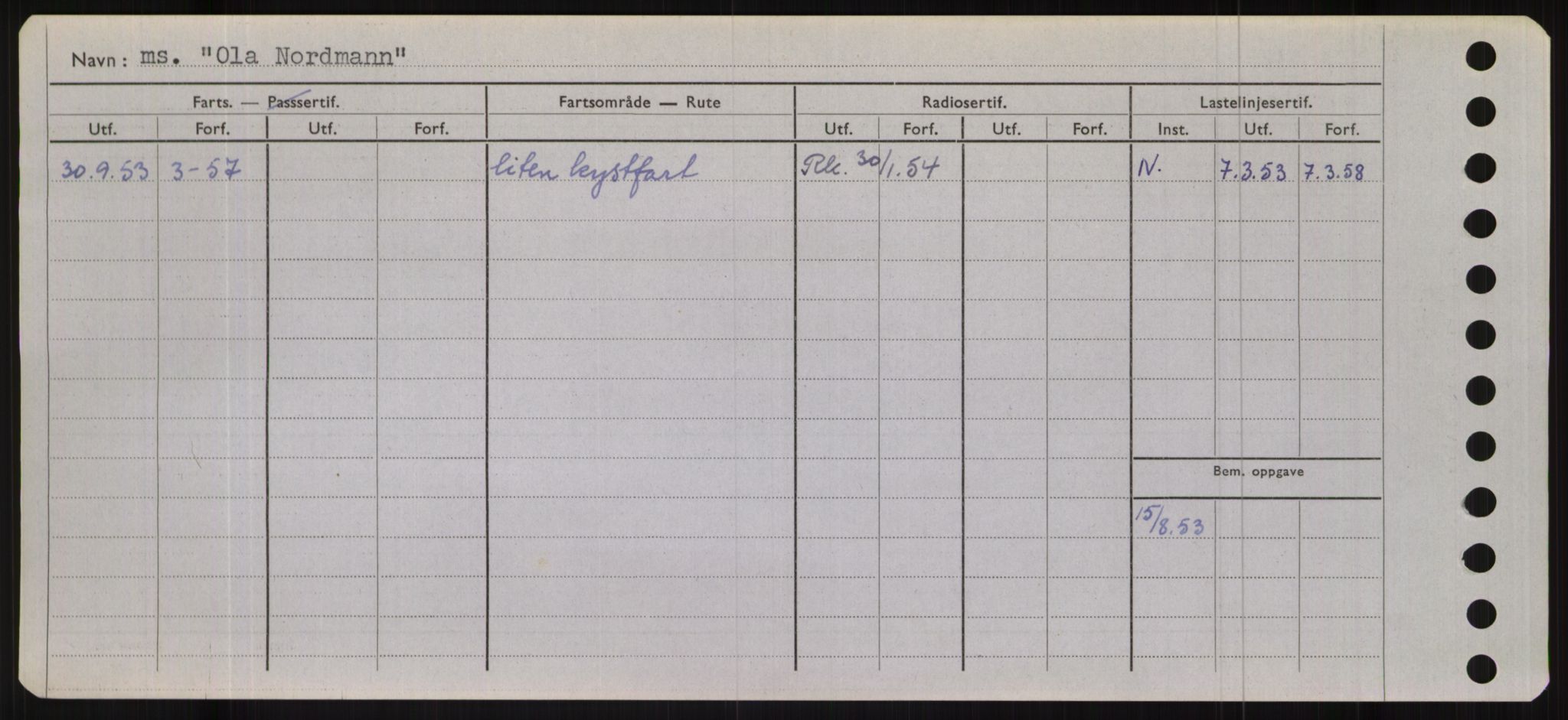 Sjøfartsdirektoratet med forløpere, Skipsmålingen, RA/S-1627/H/Hb/L0004: Fartøy, O-S, s. 18