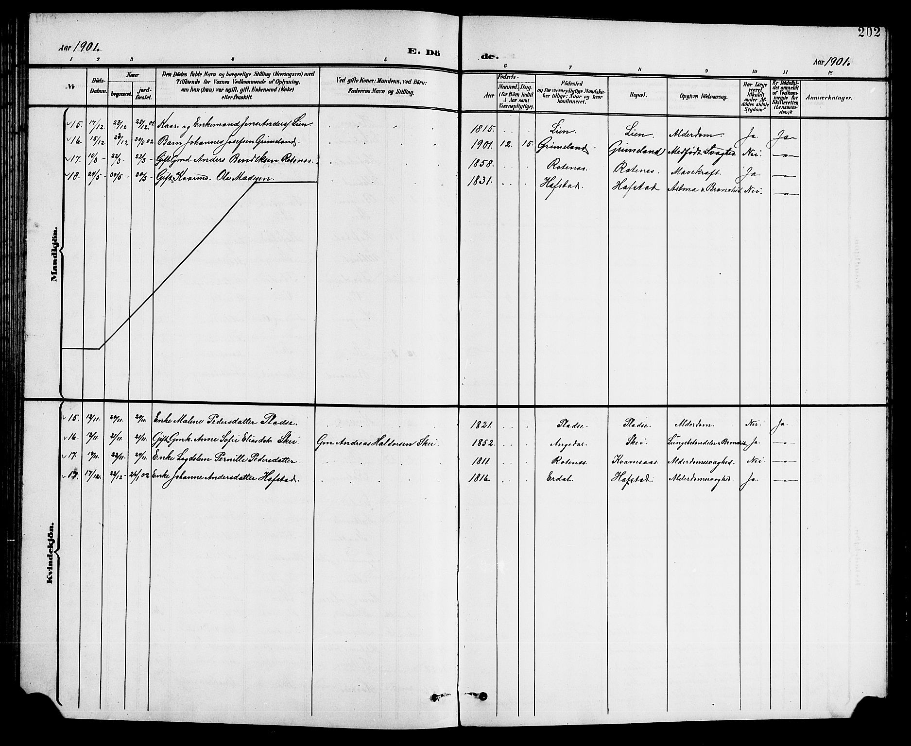 Førde sokneprestembete, SAB/A-79901/H/Hab/Haba/L0003: Klokkerbok nr. A 3, 1899-1924, s. 202