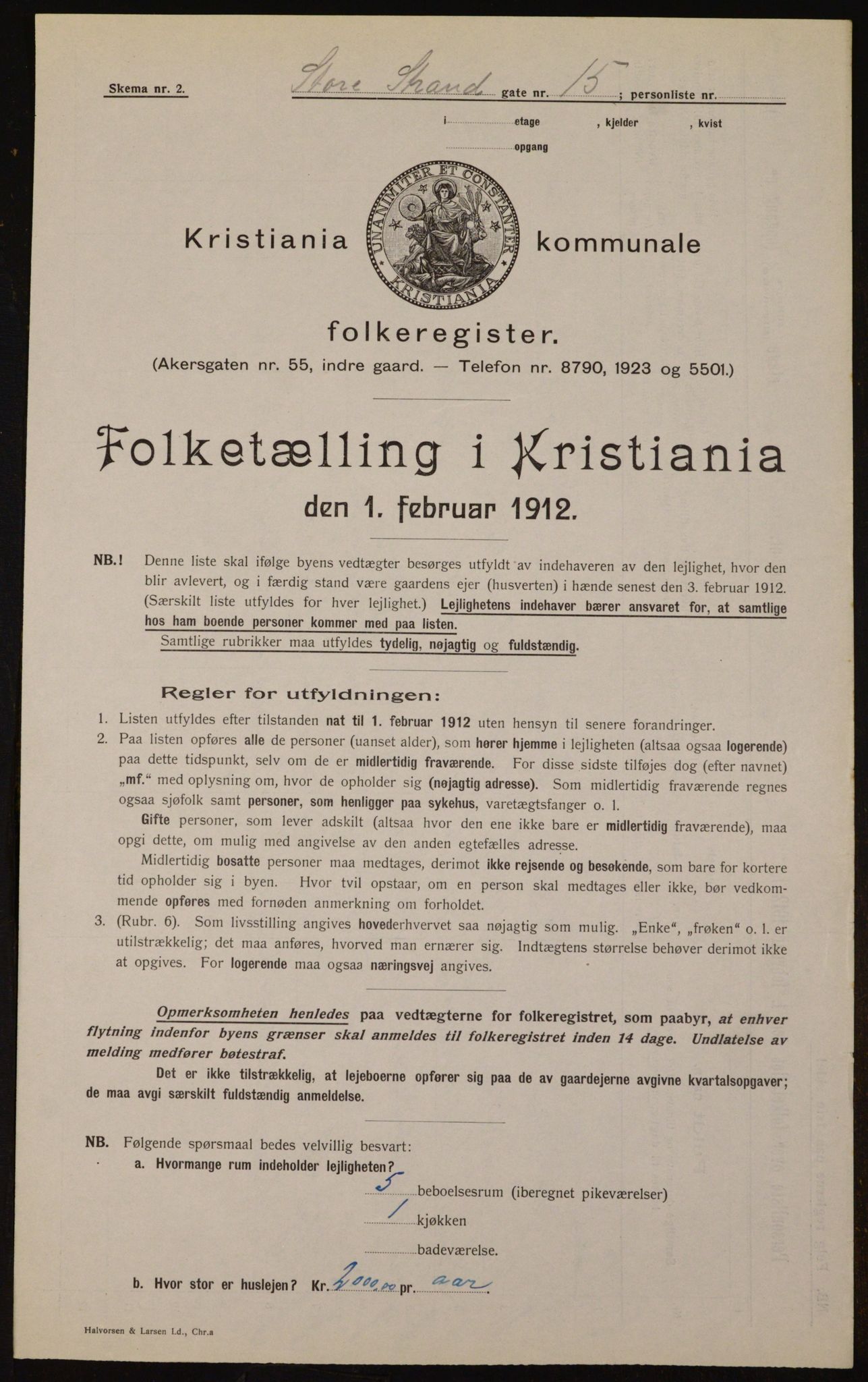 OBA, Kommunal folketelling 1.2.1912 for Kristiania, 1912, s. 102955