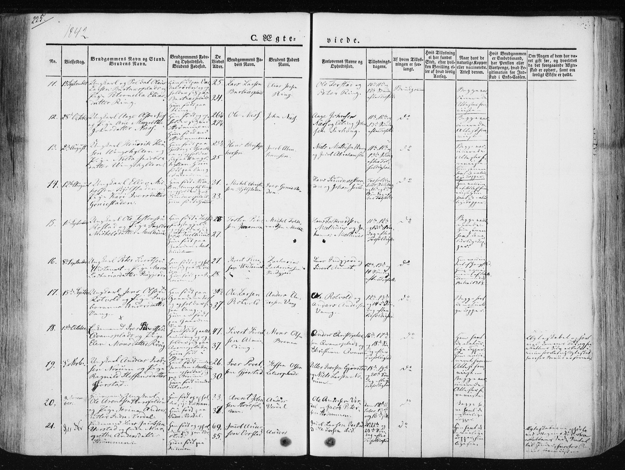 Ministerialprotokoller, klokkerbøker og fødselsregistre - Nord-Trøndelag, SAT/A-1458/730/L0280: Ministerialbok nr. 730A07 /1, 1840-1854, s. 225