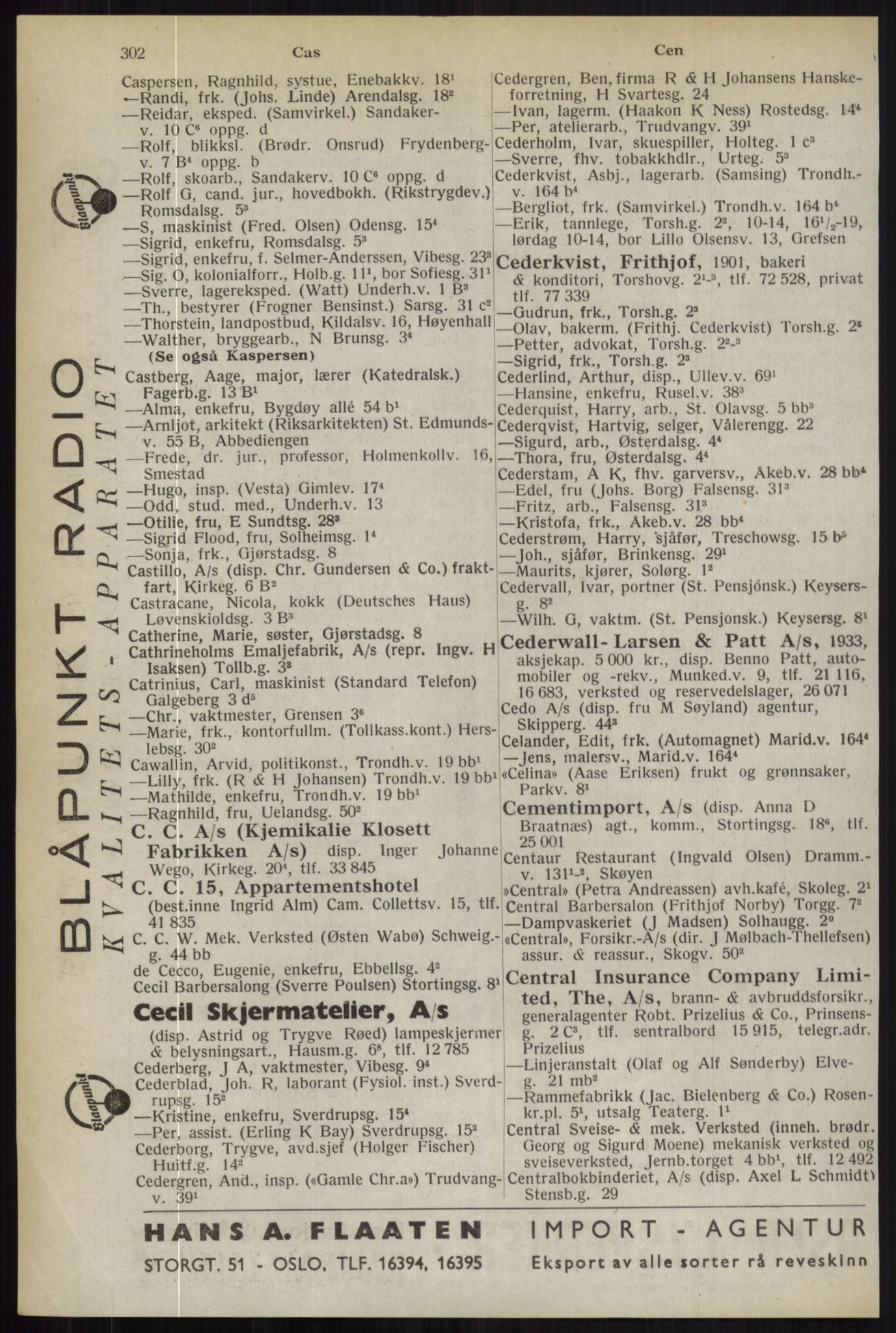 Kristiania/Oslo adressebok, PUBL/-, 1944, s. 302