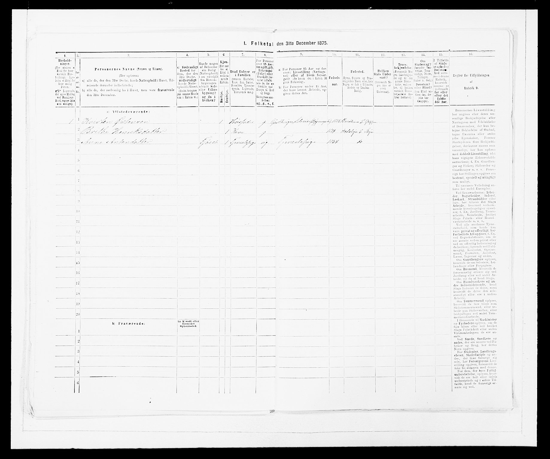 SAB, Folketelling 1875 for 1448P Stryn prestegjeld, 1875, s. 438