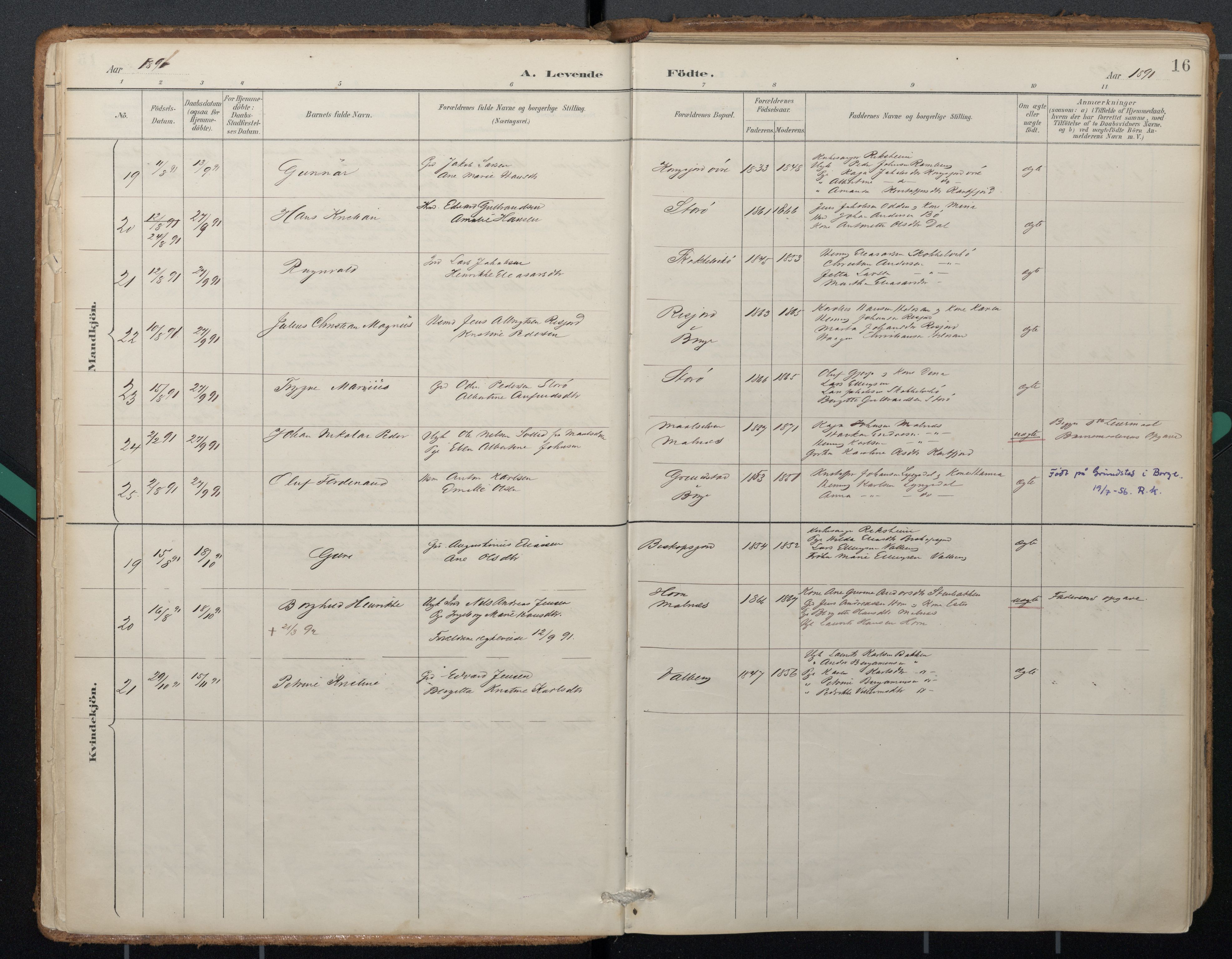 Ministerialprotokoller, klokkerbøker og fødselsregistre - Nordland, AV/SAT-A-1459/884/L1193: Ministerialbok nr. 884A01, 1888-1905, s. 16