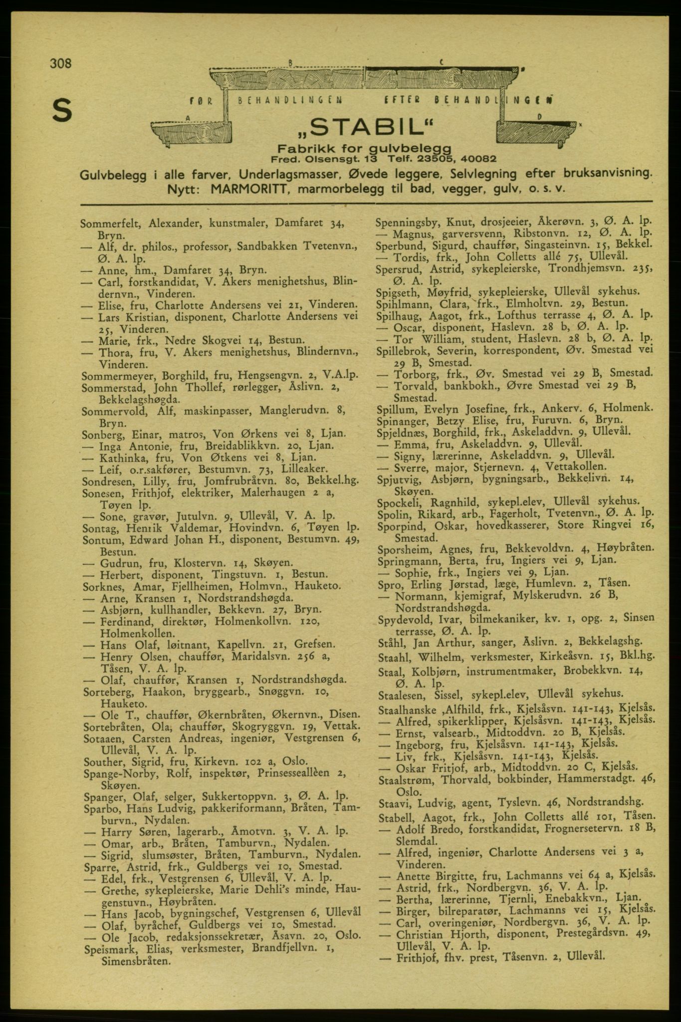 Aker adressebok/adressekalender, PUBL/001/A/006: Aker adressebok, 1937-1938, s. 308